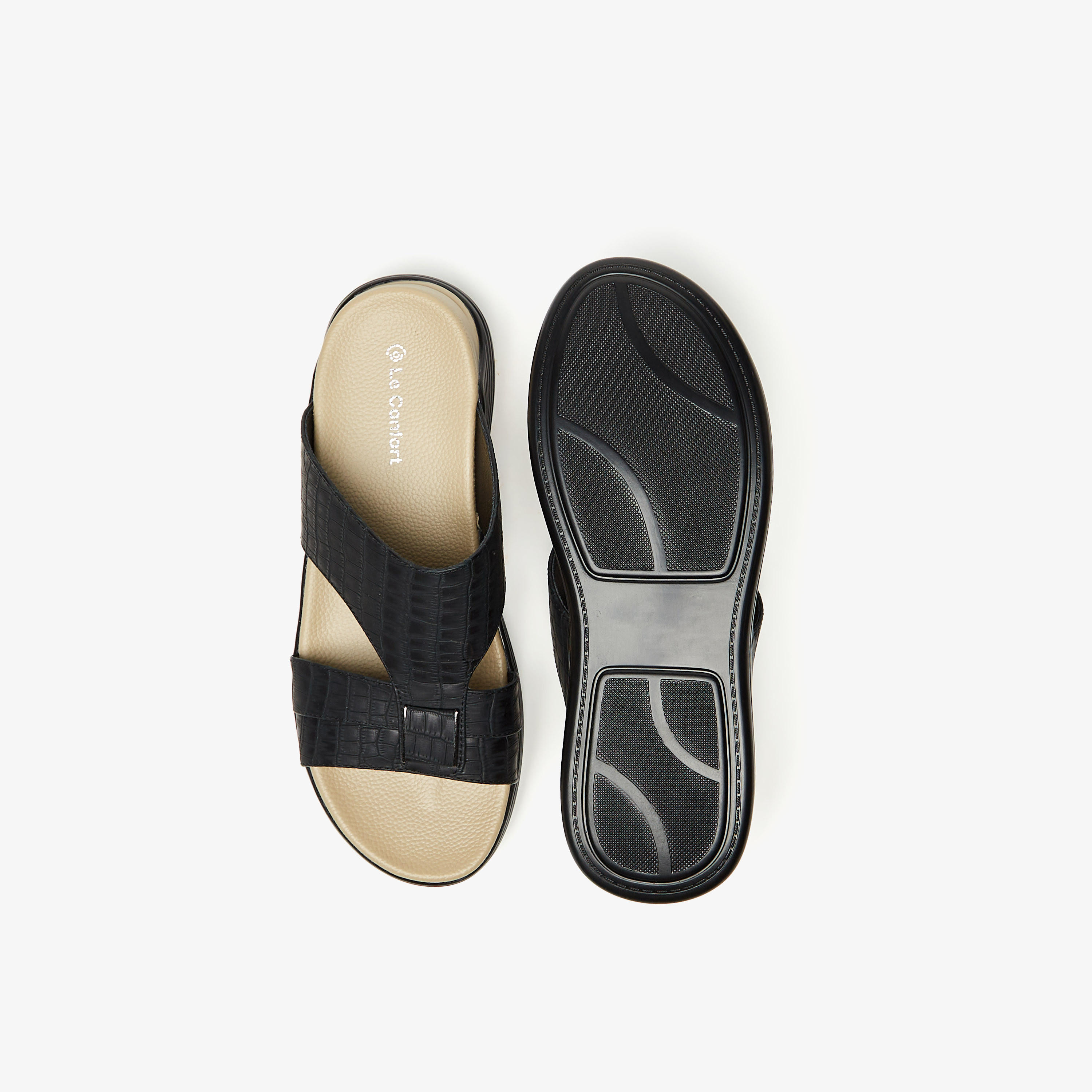 Le Confort Textured Slip-On Sandals-men-shoes-sandals-image-5