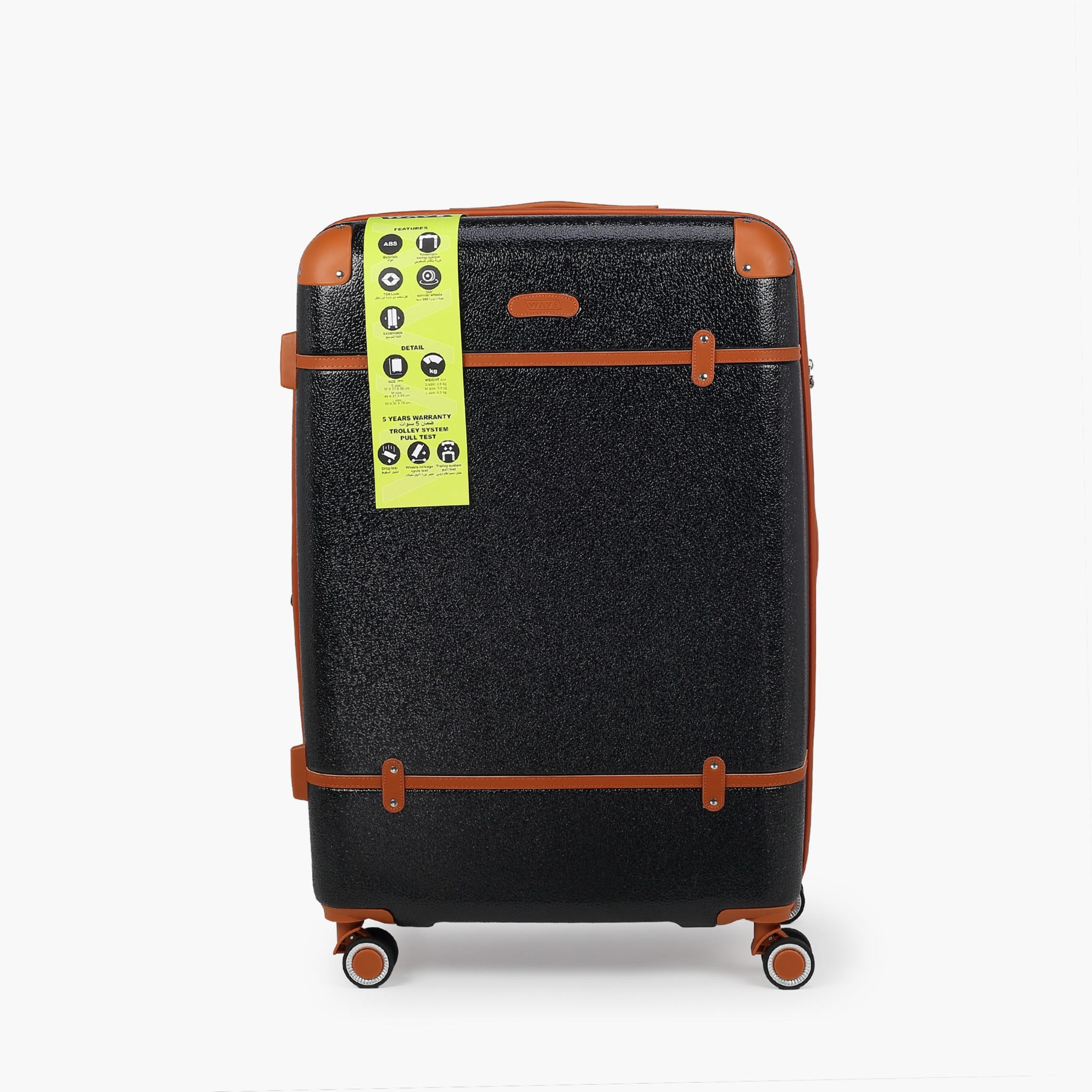 WAVE 3-Piece Hardcase Luggage Trolley Set with Lock-travel-luggagesandbags-luggage-image-3