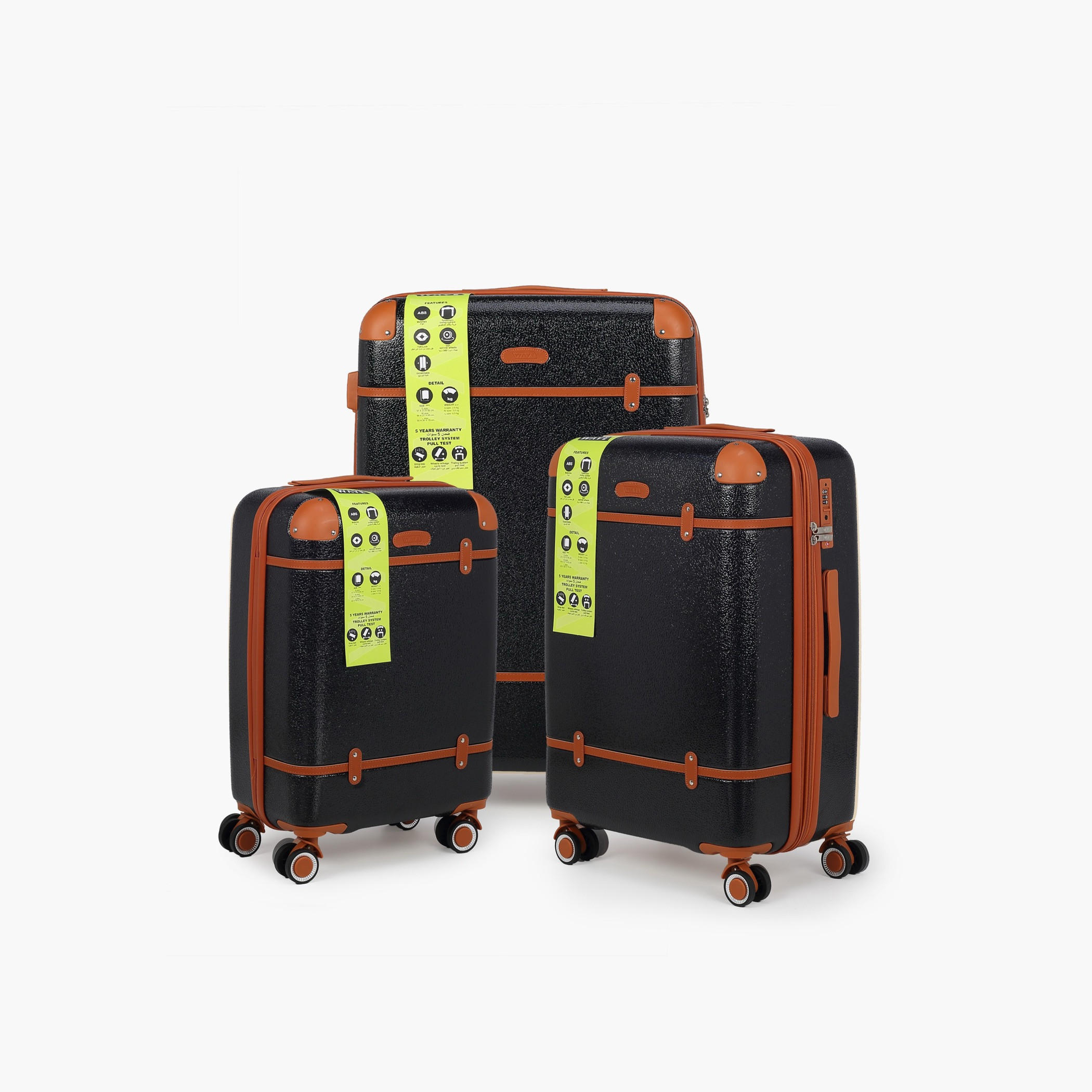 WAVE 3-Piece Hardcase Luggage Trolley Set with Lock-travel-luggagesandbags-luggage-image-6