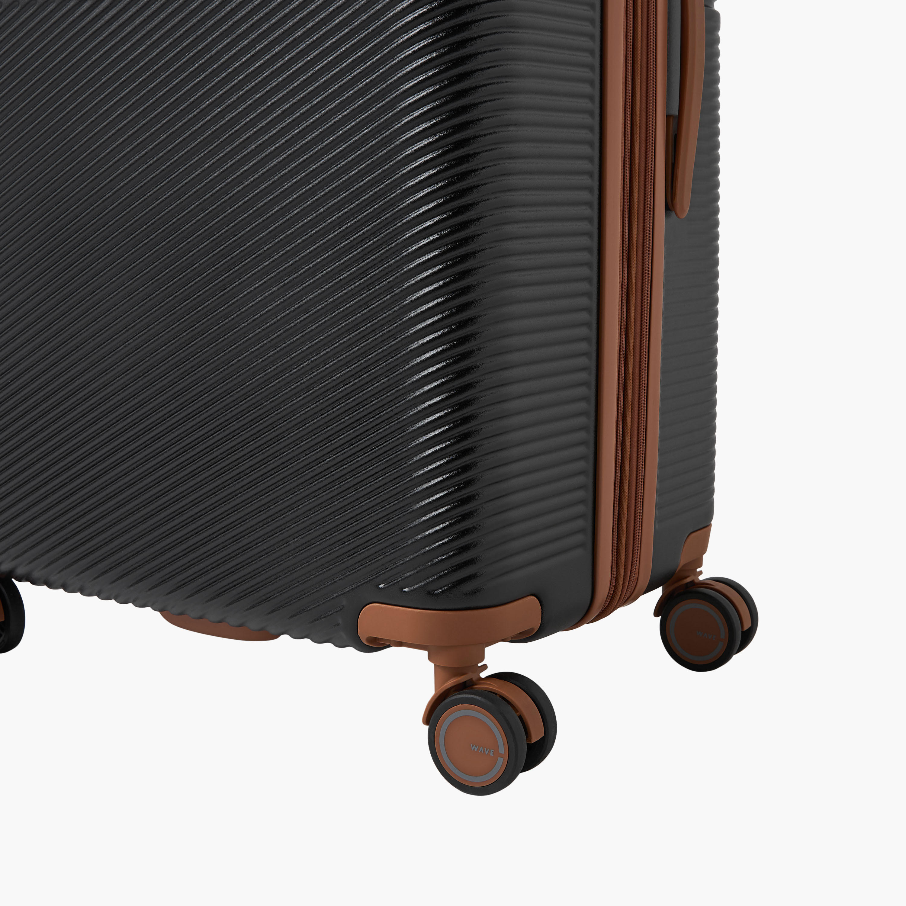 WAVE 3-Piece Textured Hardcase Luggage Trolley with Retractable Handle Set-travel-luggagesandbags-luggage-image-11