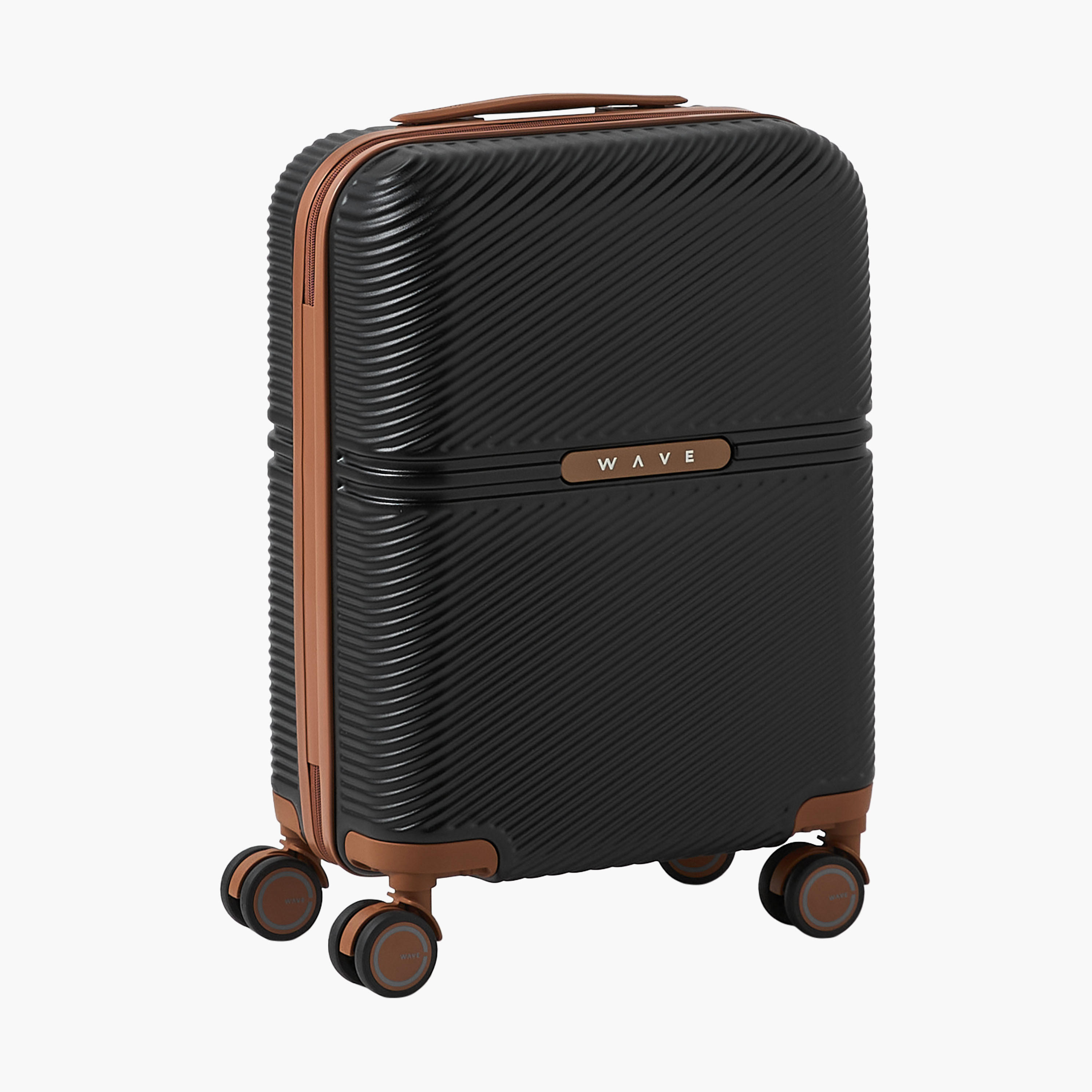 WAVE 3-Piece Textured Hardcase Luggage Trolley with Retractable Handle Set-travel-luggagesandbags-luggage-image-14