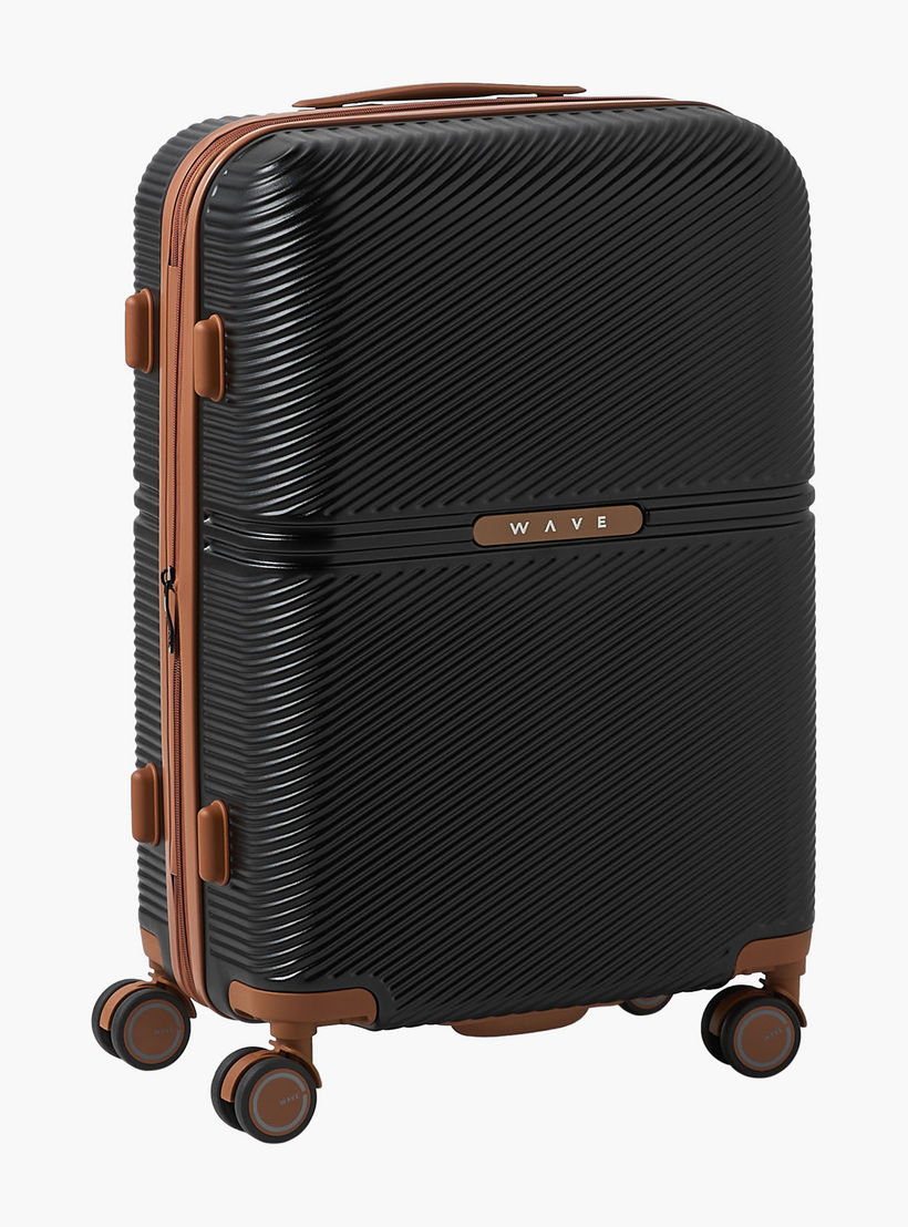 WAVE 3-Piece Textured Hardcase Luggage Trolley with Retractable Handle Set-travel-luggagesandbags-luggage-image-15
