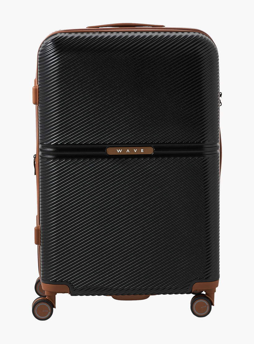 WAVE 3-Piece Textured Hardcase Luggage Trolley with Retractable Handle Set-travel-luggagesandbags-luggage-image-18