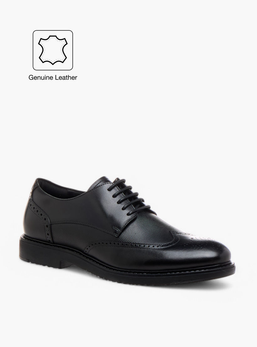 حذاء ديربي جلد بارز الملمس برباط للرجال من دوتشيني-men-shoes-formalshoes-image-3