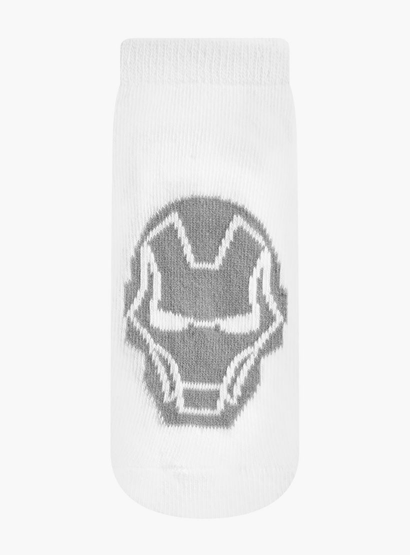 Avengers Print Ankle Length Socks - Set of 3-boys-accessories-socks-image-2