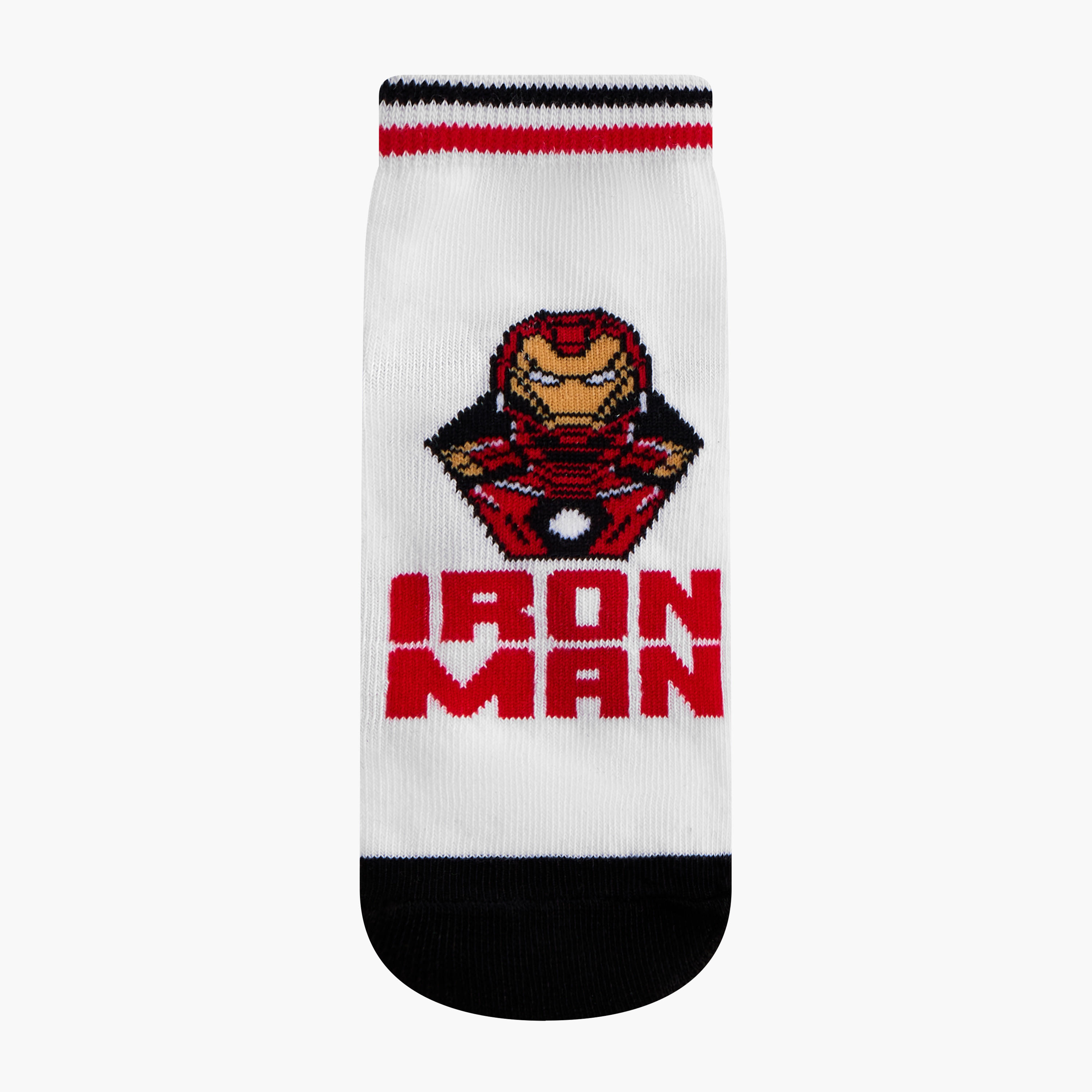 طقم جوارب غير تيري طول الكاحل 3 أزواج بطبعات من مارفل-boys-accessories-socks-image-2