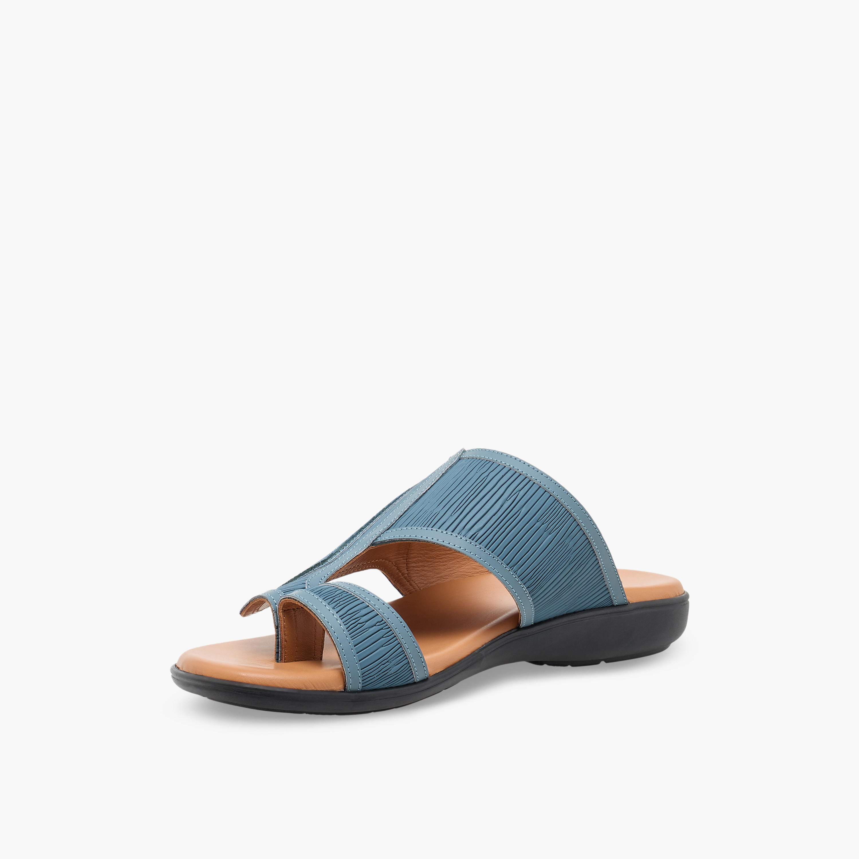 Al Waha Men Textured Arabic Sandals-men-shoes-sandals-image-4