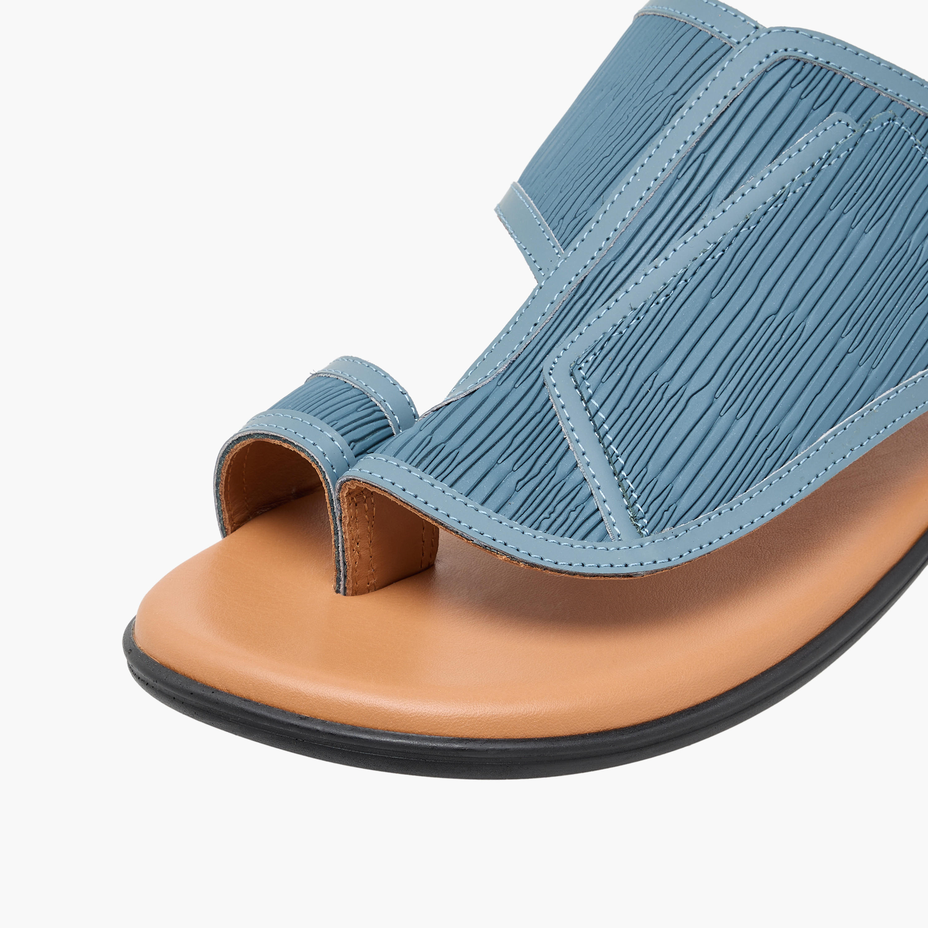 Al Waha Men Textured Arabic Sandals-men-shoes-sandals-image-7