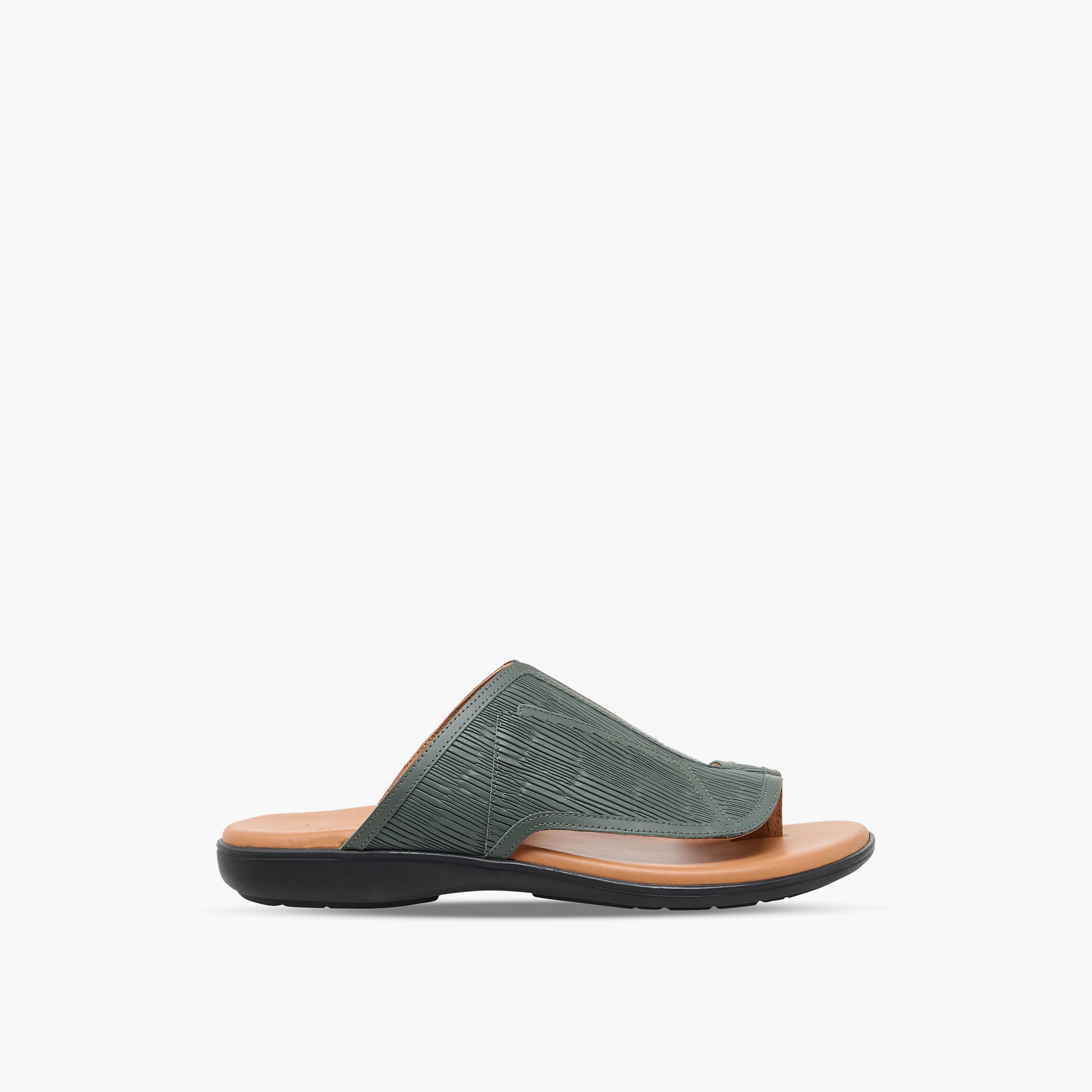 Al Waha Men Textured Arabic Sandals-men-shoes-sandals-image-3