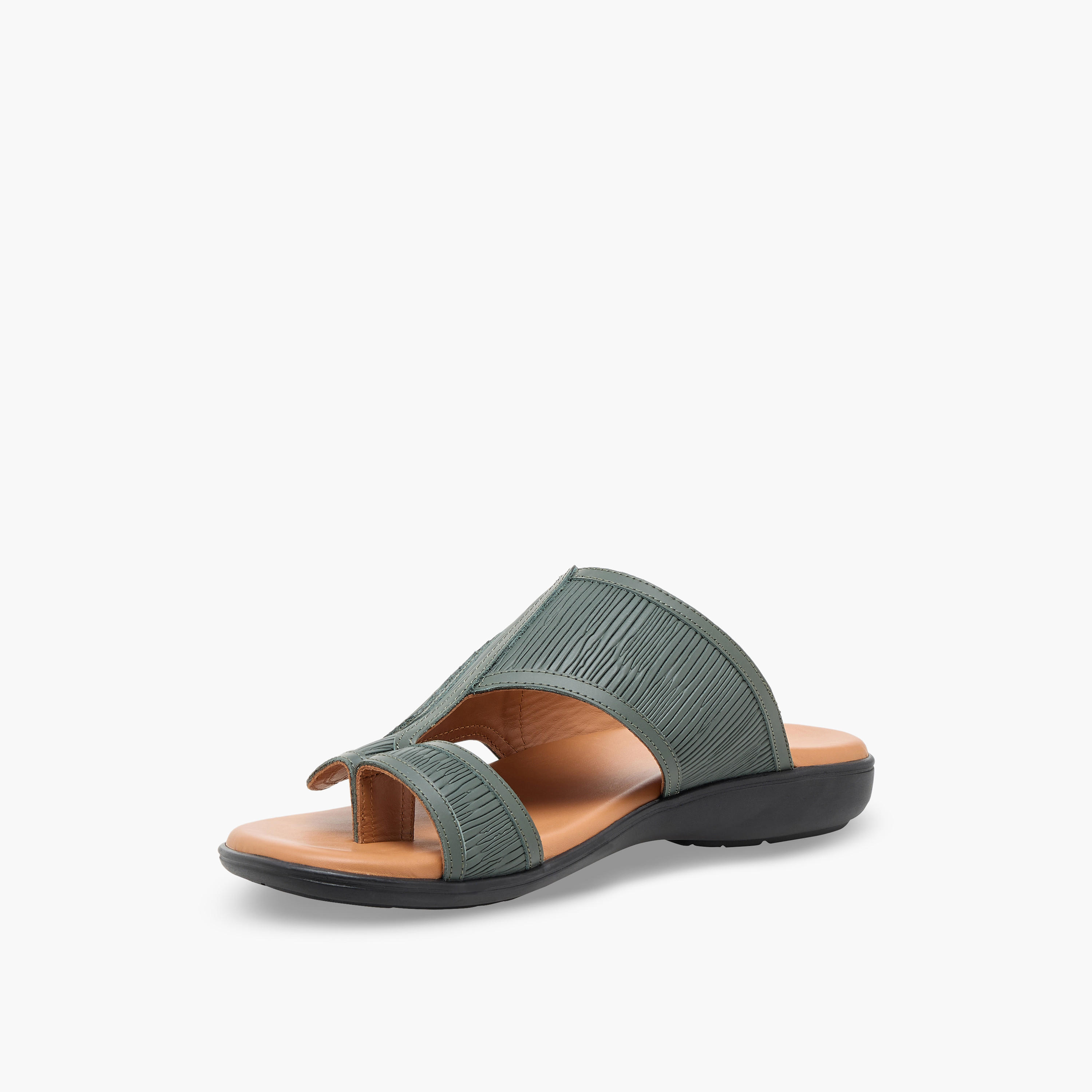 Al Waha Men Textured Arabic Sandals-men-shoes-sandals-image-4
