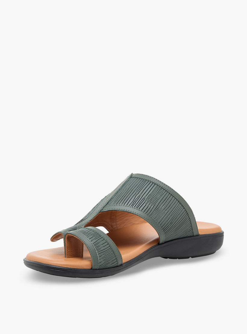Al Waha Men Textured Arabic Sandals-men-shoes-sandals-image-4