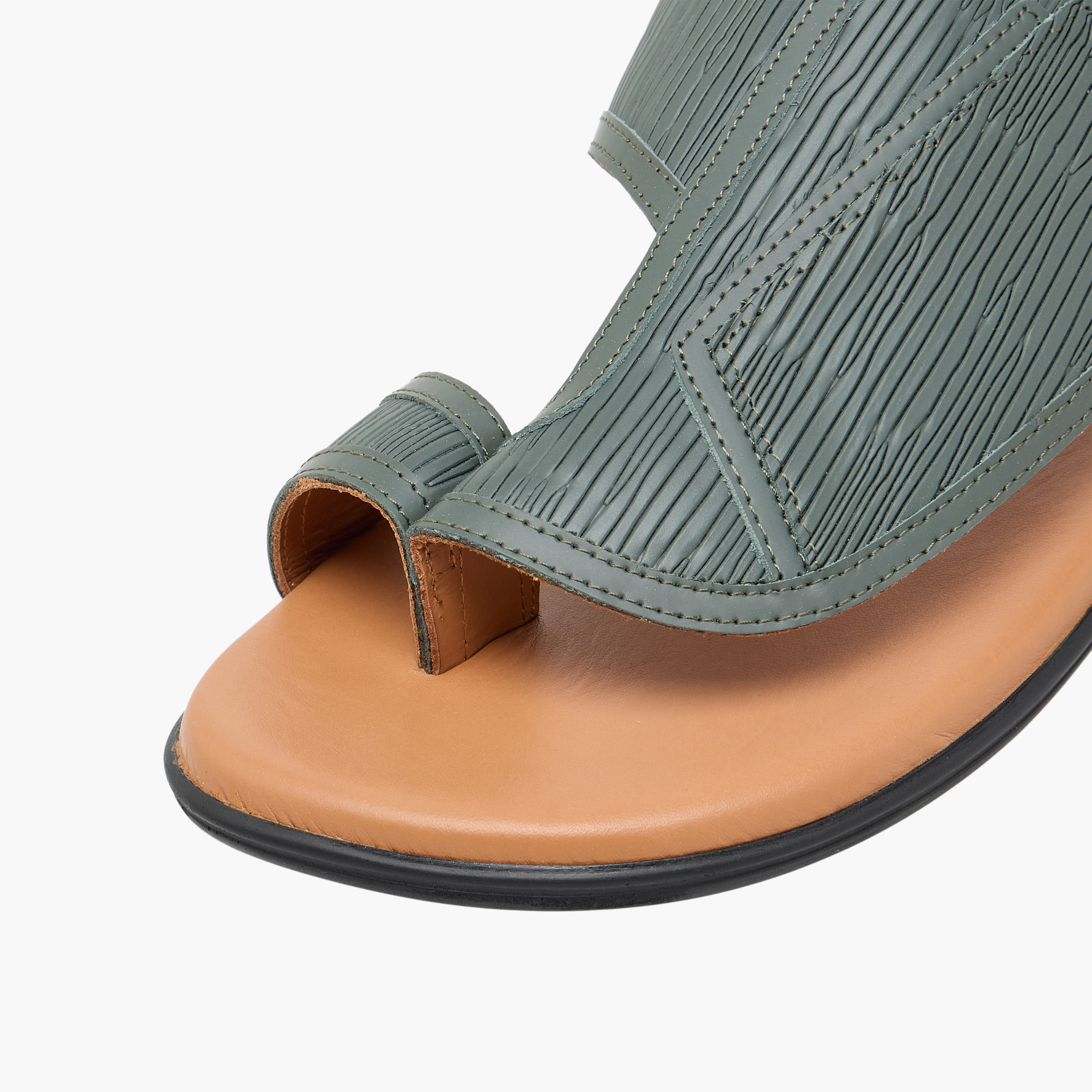 Al Waha Men Textured Arabic Sandals-men-shoes-sandals-image-7
