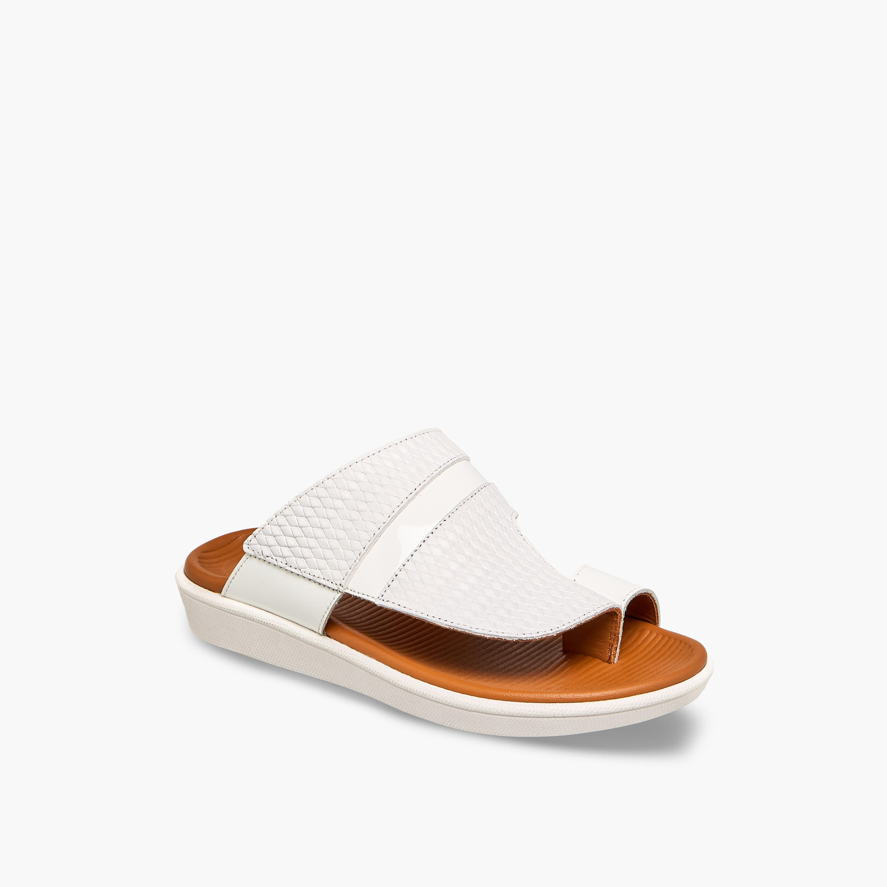 Al Waha Boys Textured Arabic Sandals-boys-shoes-sandals-image-2