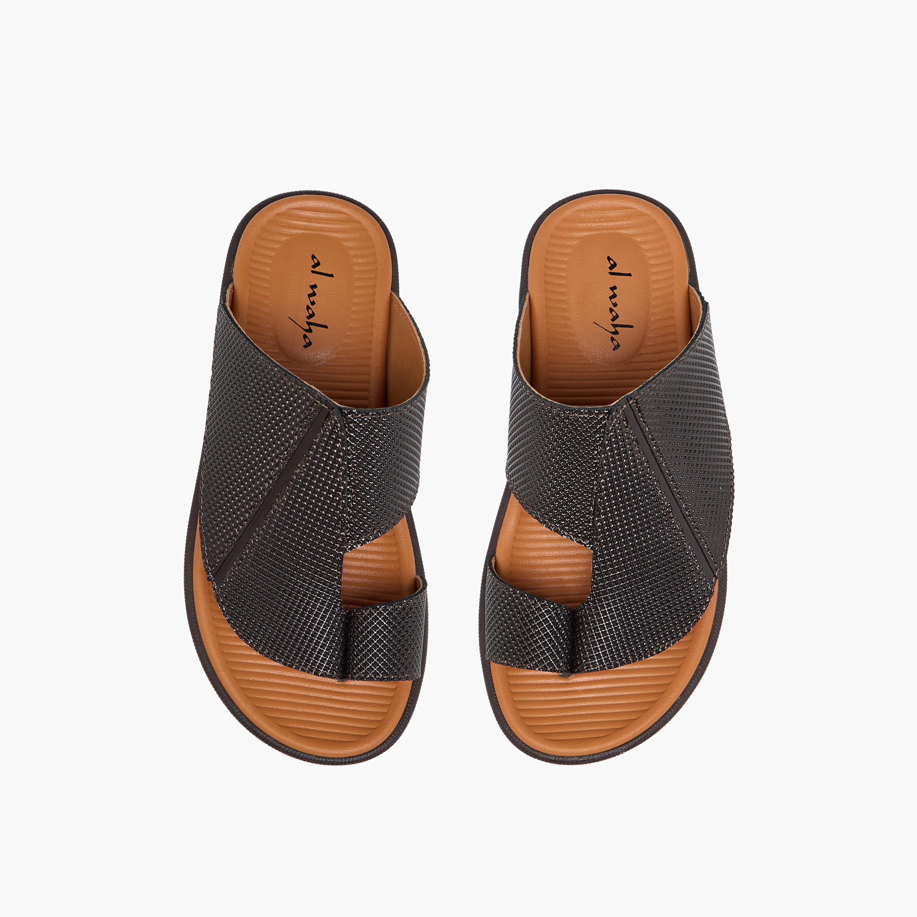 Al Waha Boys Slip-On Leather Arabic Sandals-boys-shoes-sandals-image-1