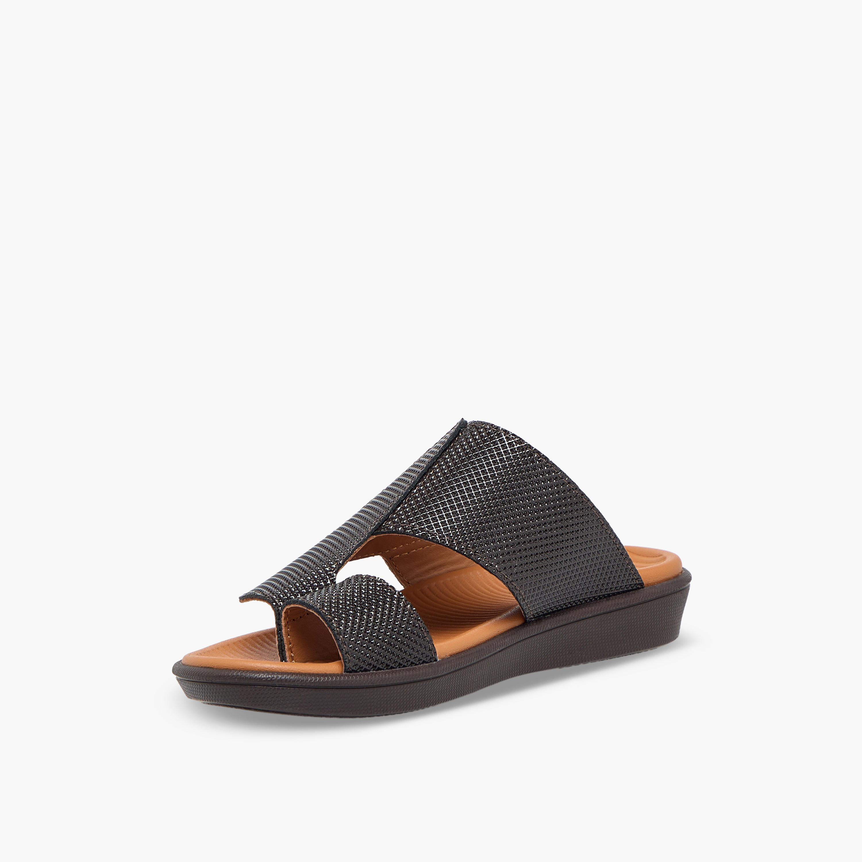 Al Waha Boys Slip-On Leather Arabic Sandals-boys-shoes-sandals-image-4