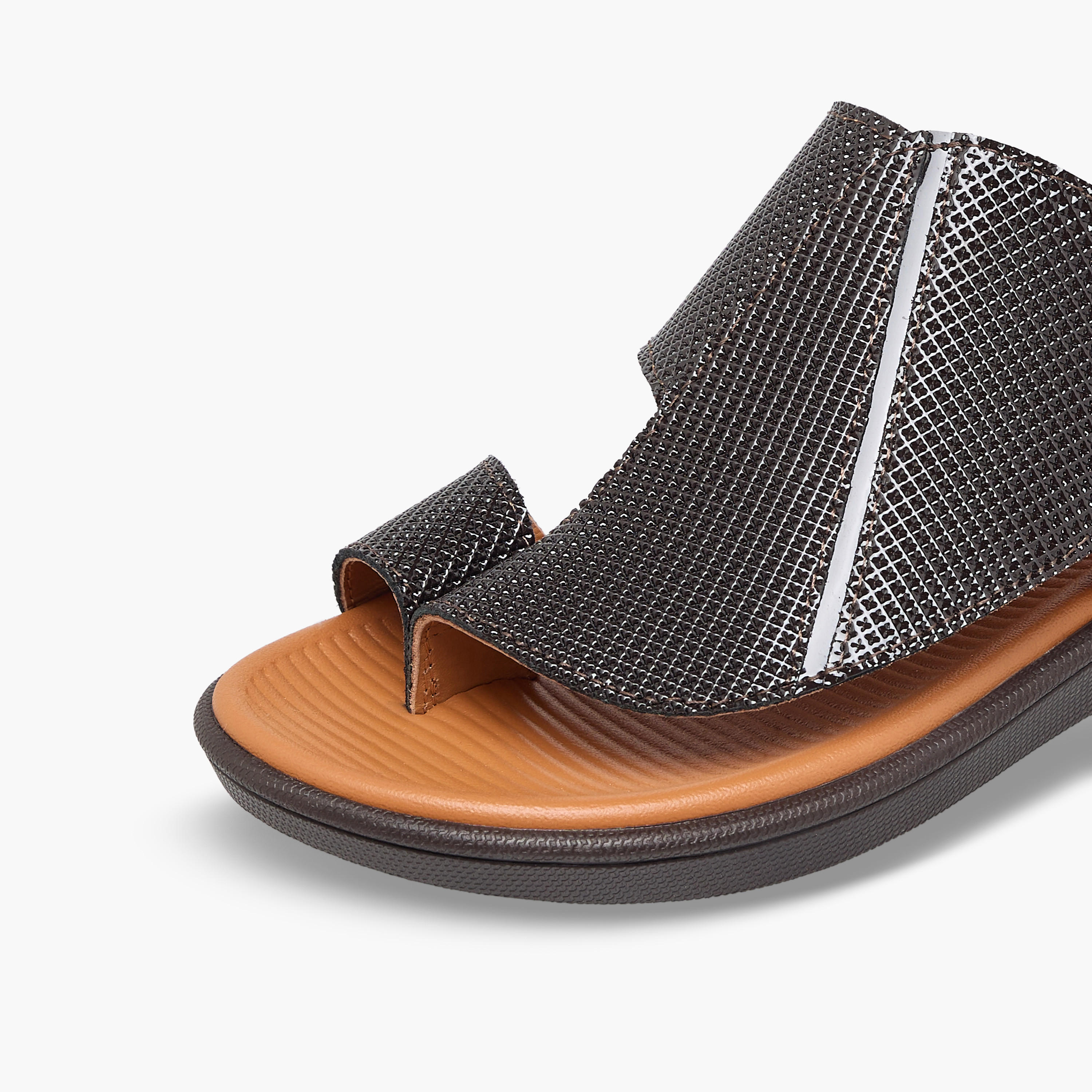 Al Waha Boys Slip-On Leather Arabic Sandals-boys-shoes-sandals-image-7