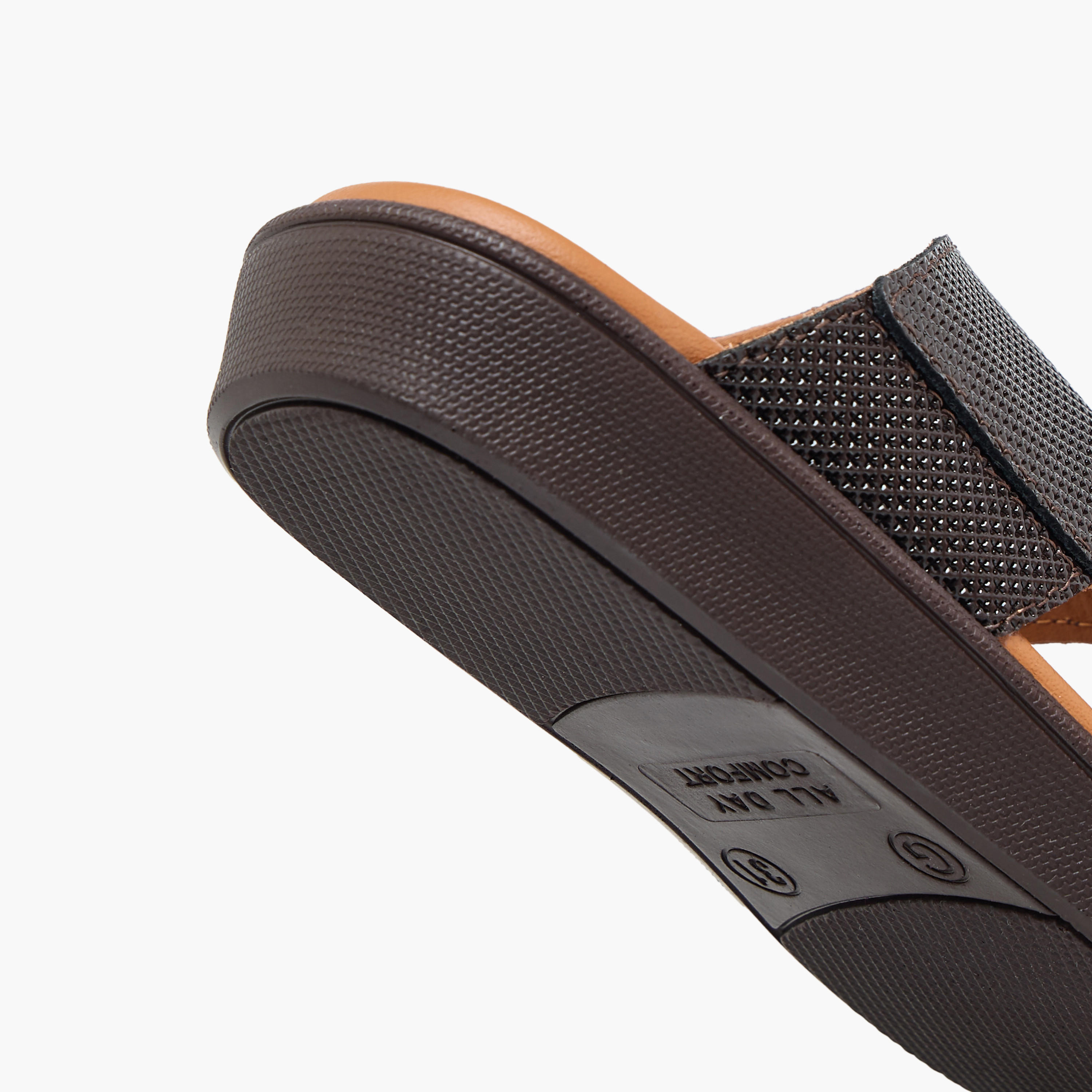 Al Waha Boys Slip-On Leather Arabic Sandals-boys-shoes-sandals-image-9