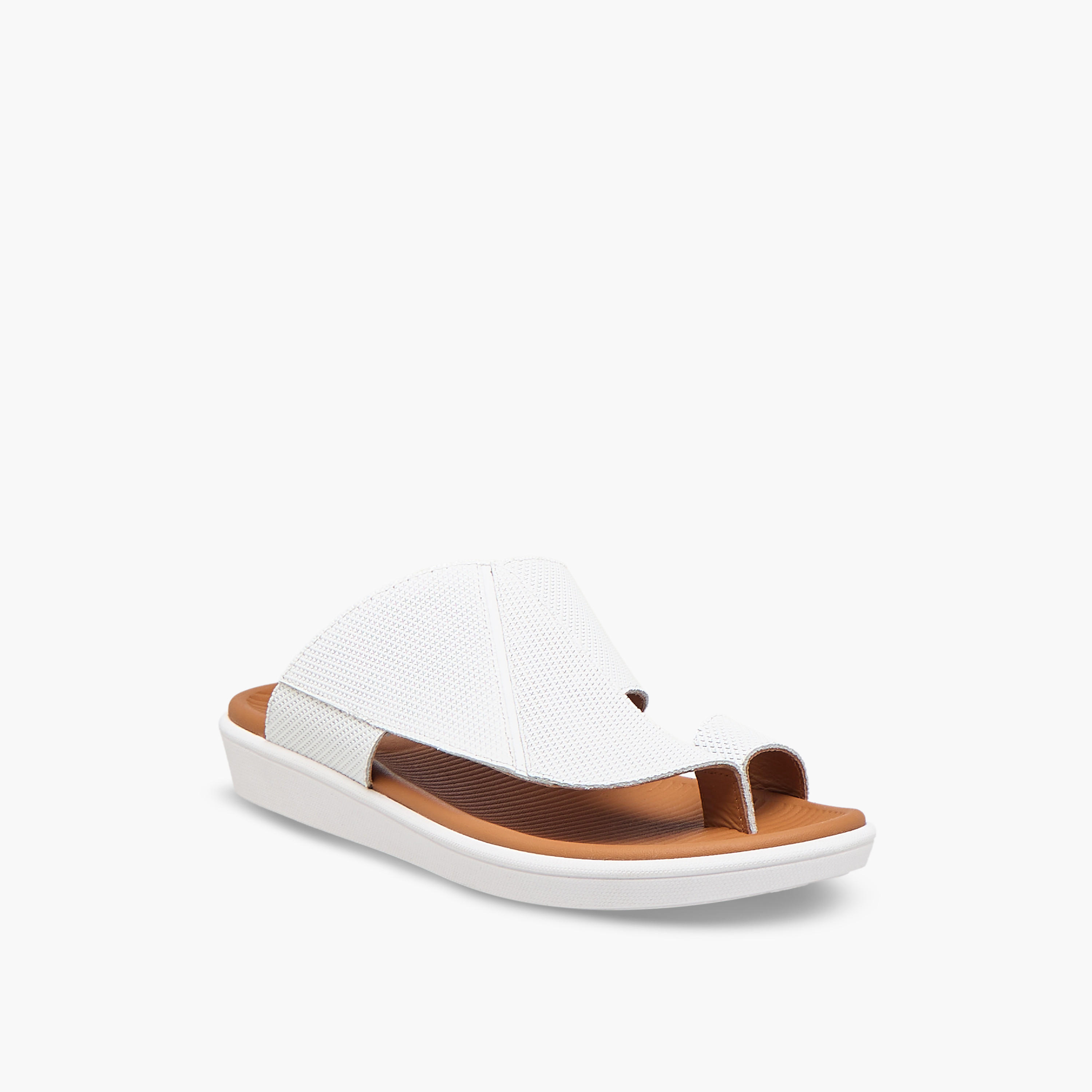 Al Waha Boys Slip-On Leather Arabic Sandals-boys-shoes-sandals-image-2