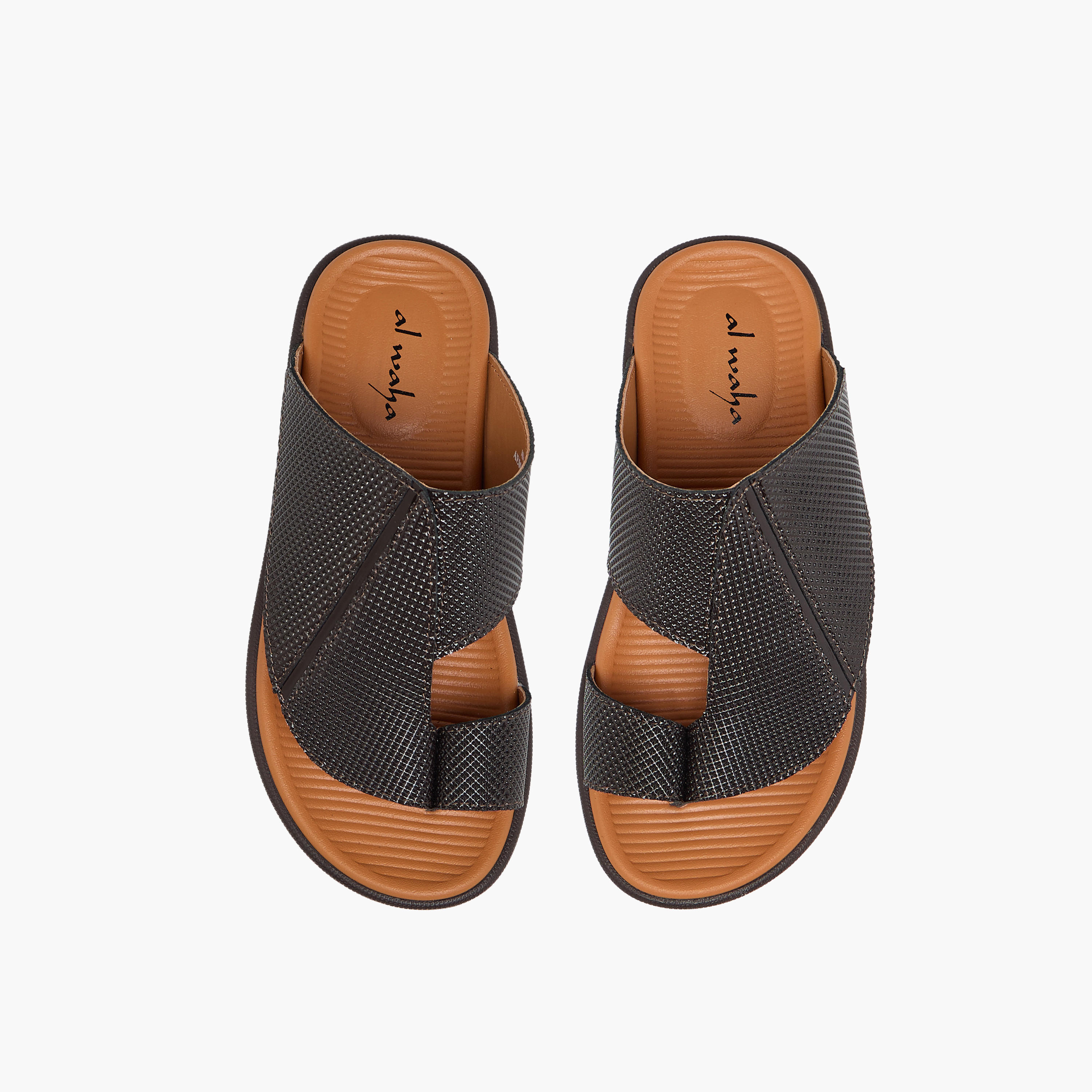 Al Waha Boys Slip-On Leather Arabic Sandals-boys-shoes-sandals-image-1