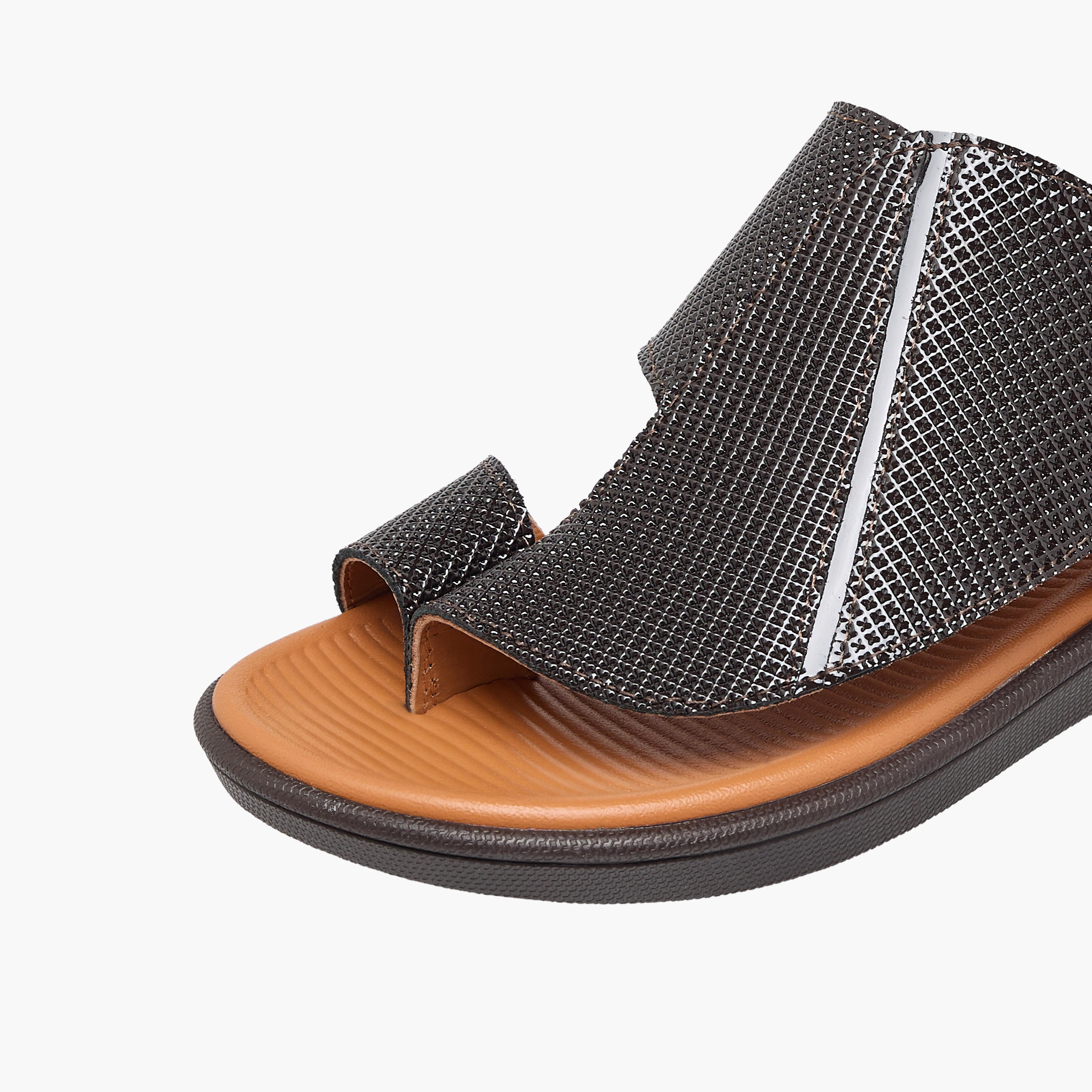 Al Waha Boys Slip-On Leather Arabic Sandals-boys-shoes-sandals-image-7