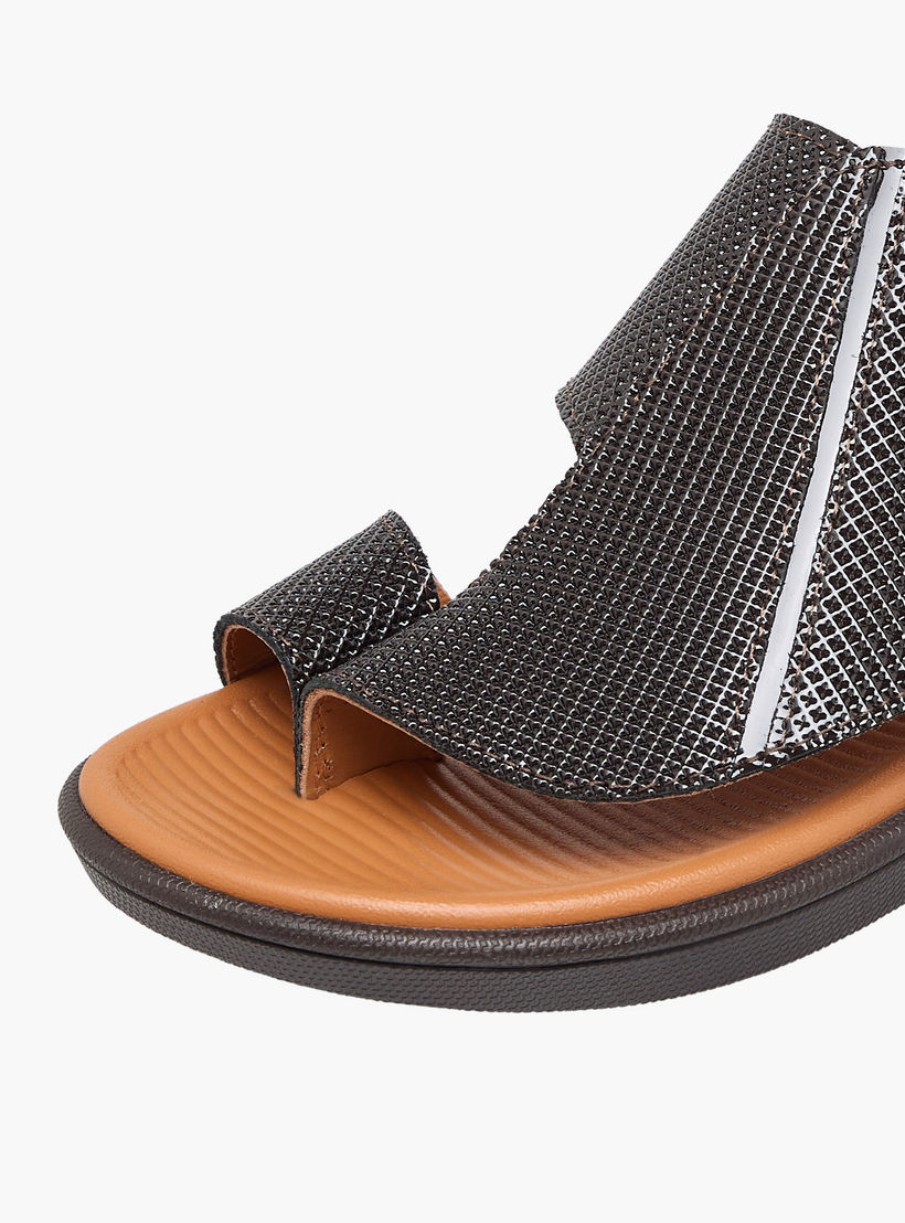 Al Waha Boys Slip-On Leather Arabic Sandals-boys-shoes-sandals-image-7