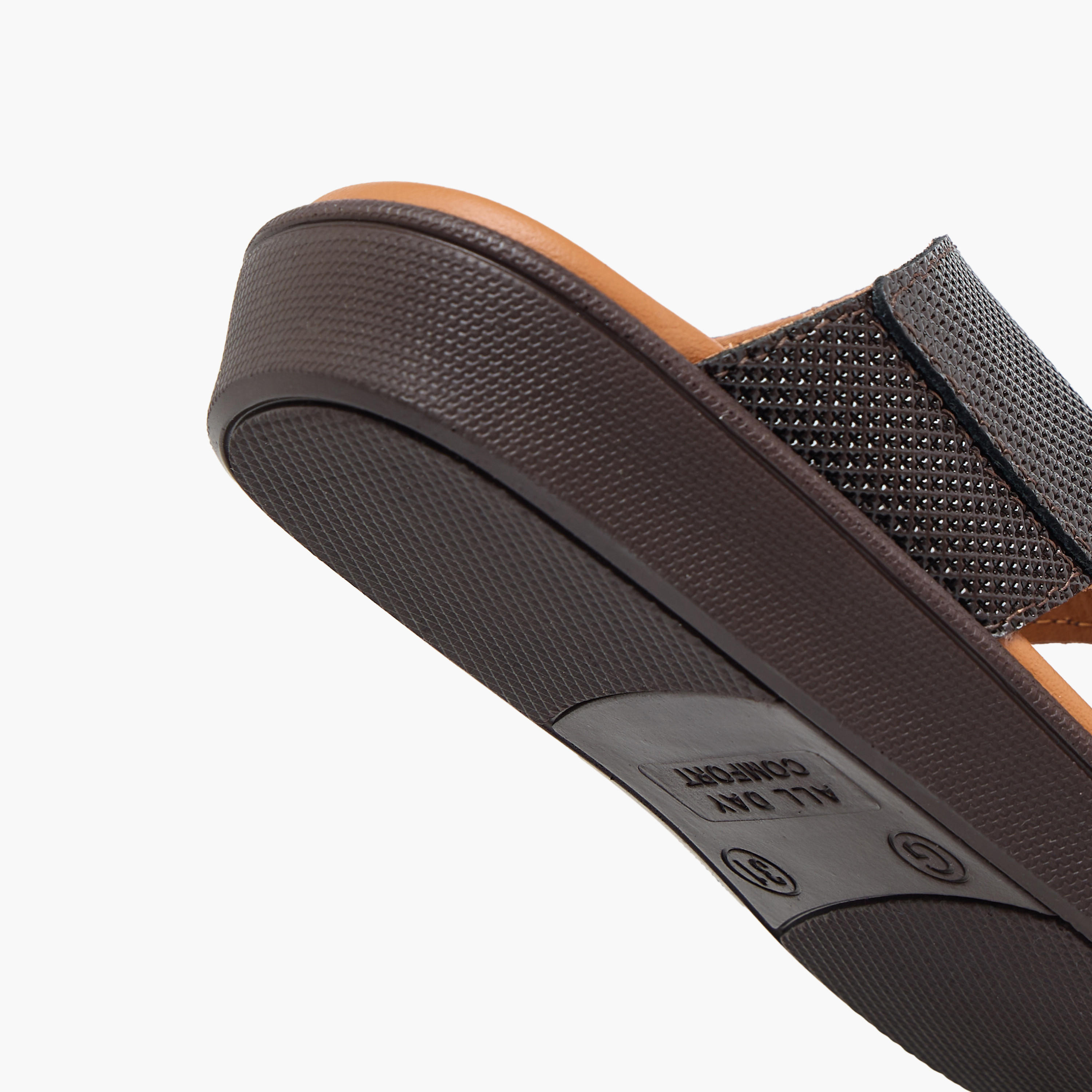 Al Waha Boys Slip-On Leather Arabic Sandals-boys-shoes-sandals-image-9