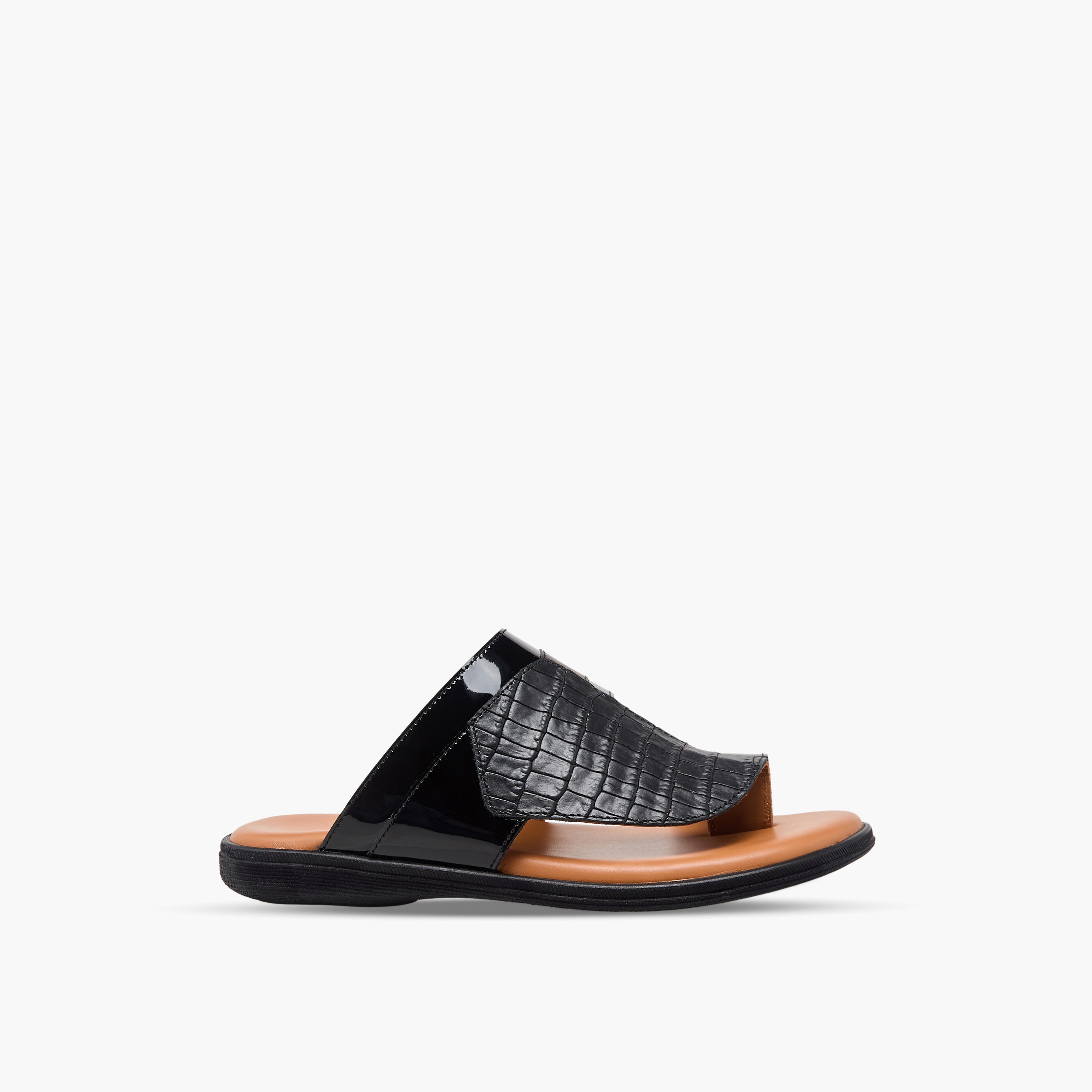 Al Waha Boys Slip-On Leather Arabic Sandals-boys-shoes-sandals-image-3