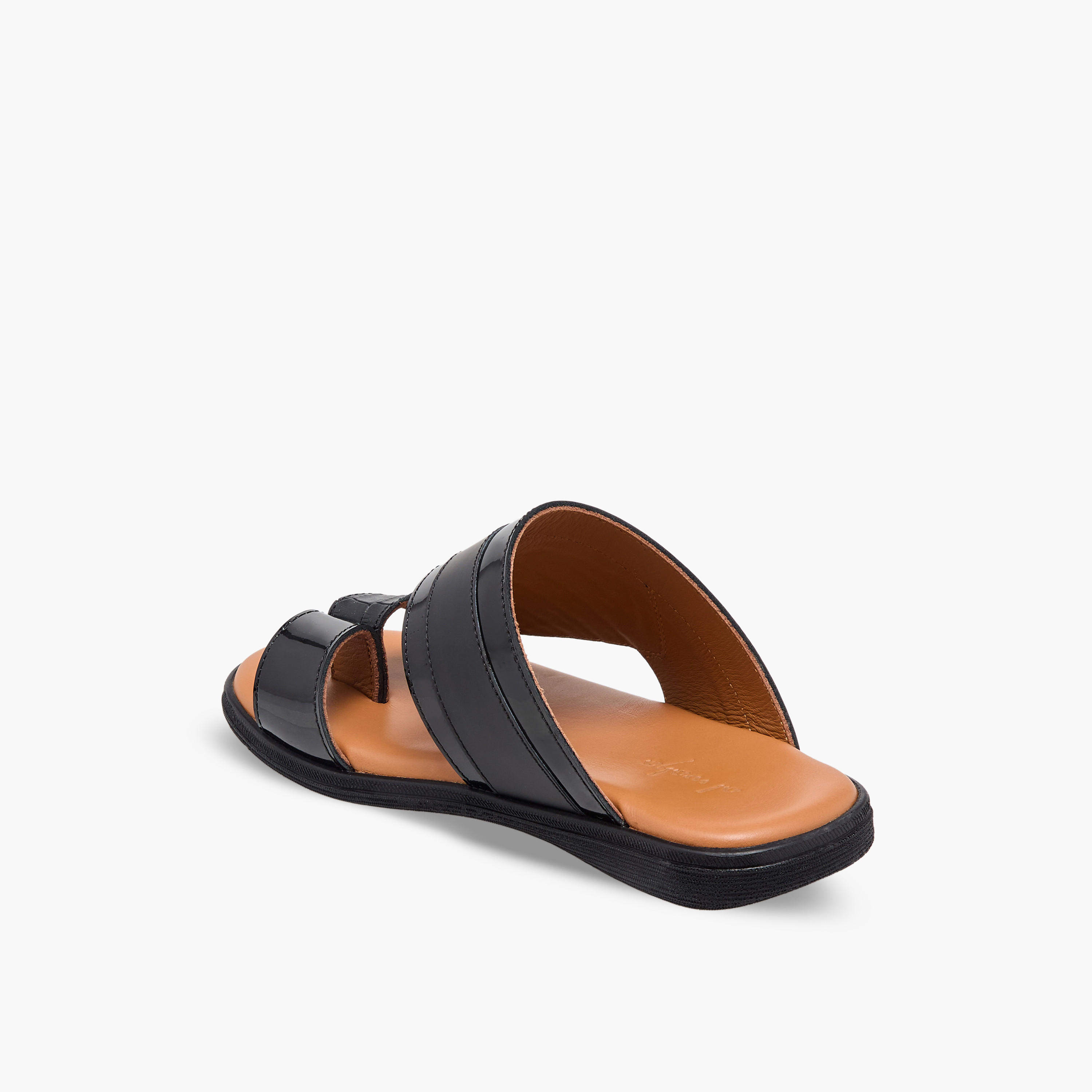 Al Waha Boys Slip-On Leather Arabic Sandals-boys-shoes-sandals-image-4