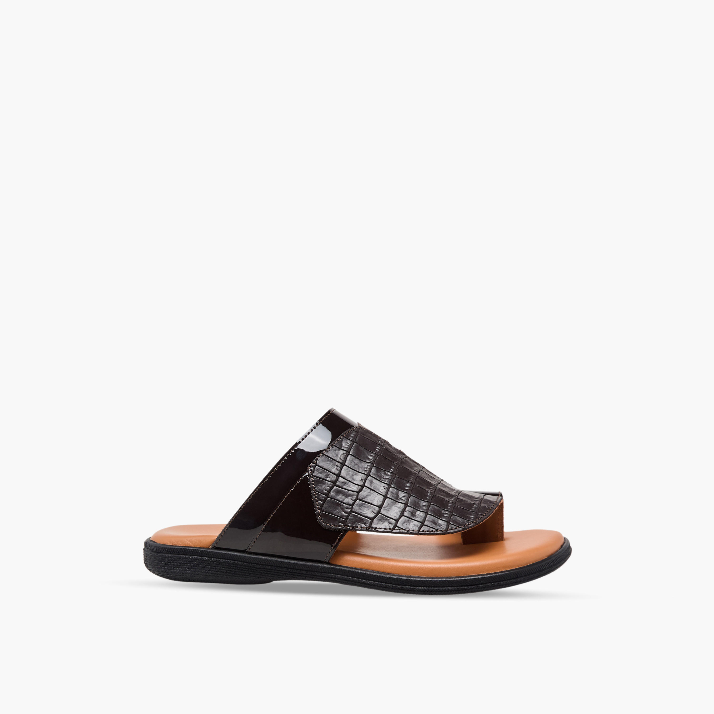 Al Waha Boys Slip-On Leather Arabic Sandals-boys-shoes-sandals-image-3
