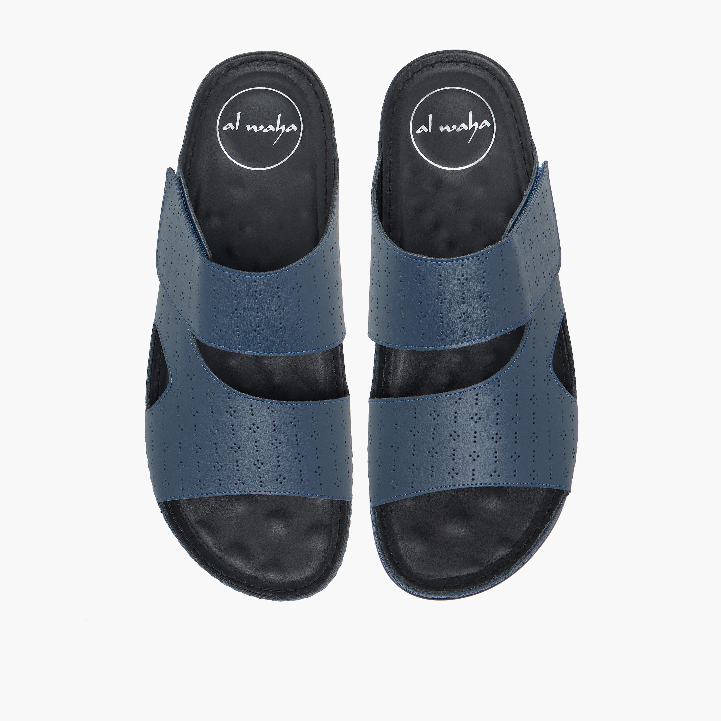 Al Waha Men Perforated Design Arabic Sandals-men-shoes-sandals-image-1
