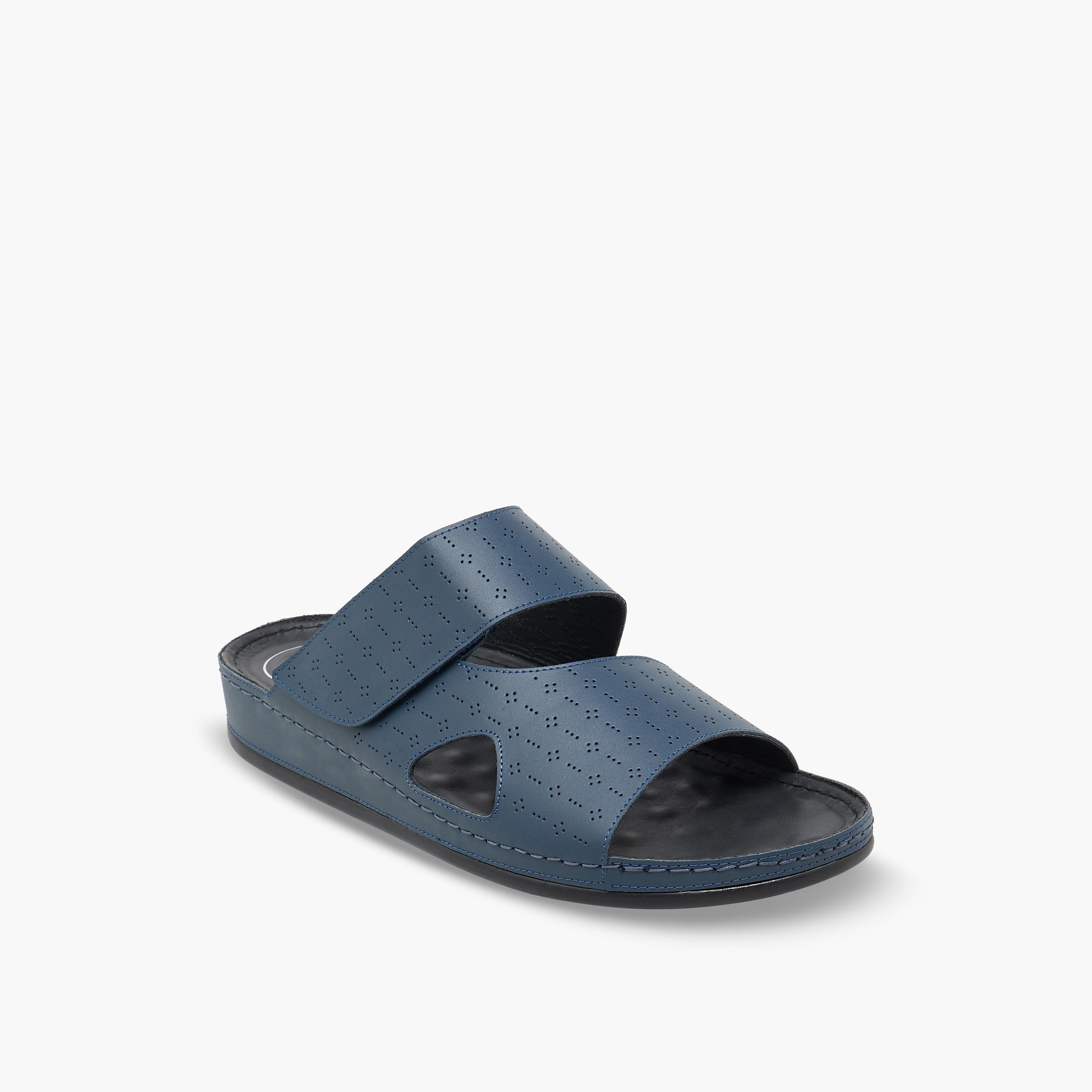 Al Waha Men Perforated Design Arabic Sandals-men-shoes-sandals-image-2