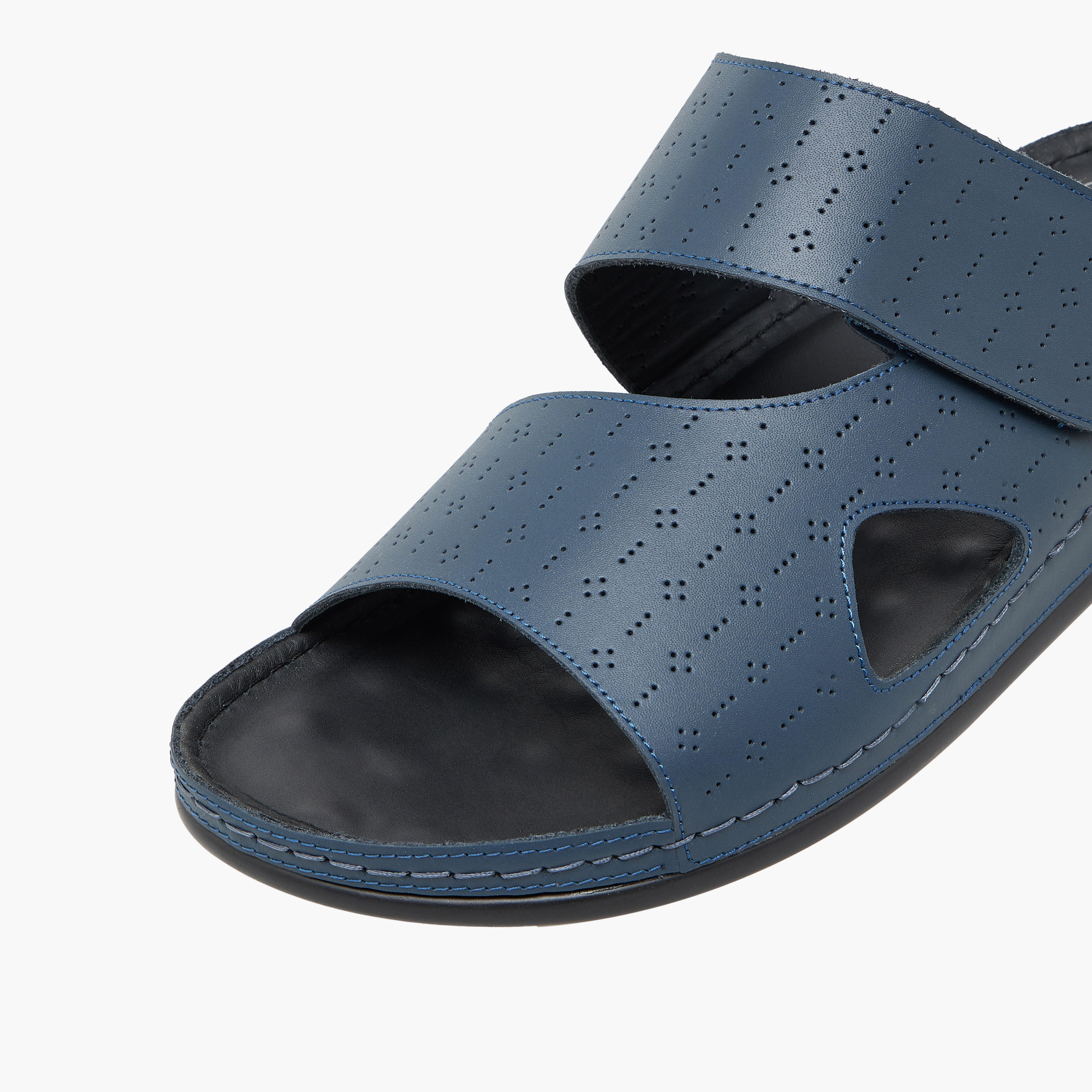 Al Waha Men Perforated Design Arabic Sandals-men-shoes-sandals-image-7