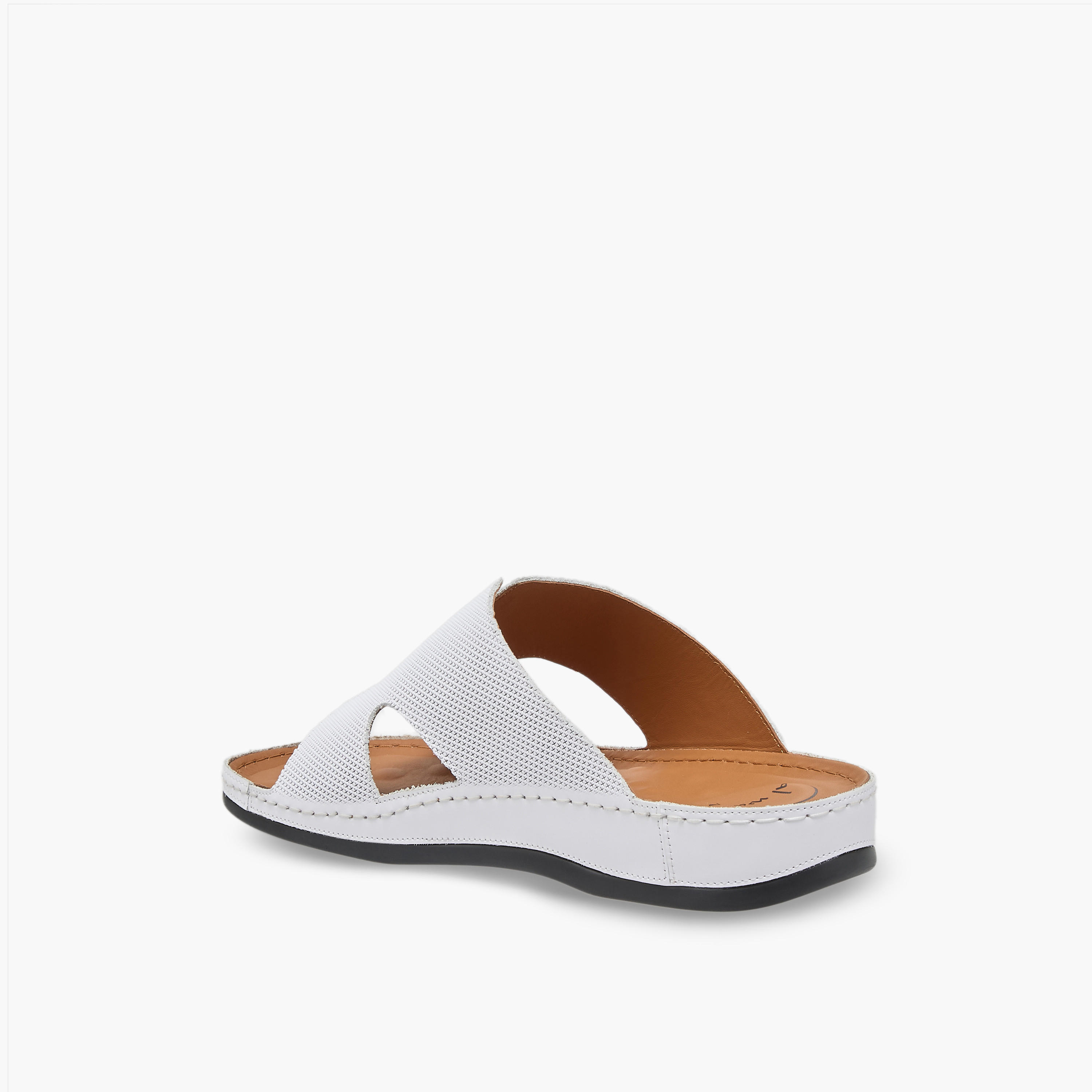 Al Waha Men Textured Leather Arabic Sandals-men-shoes-sandals-image-5