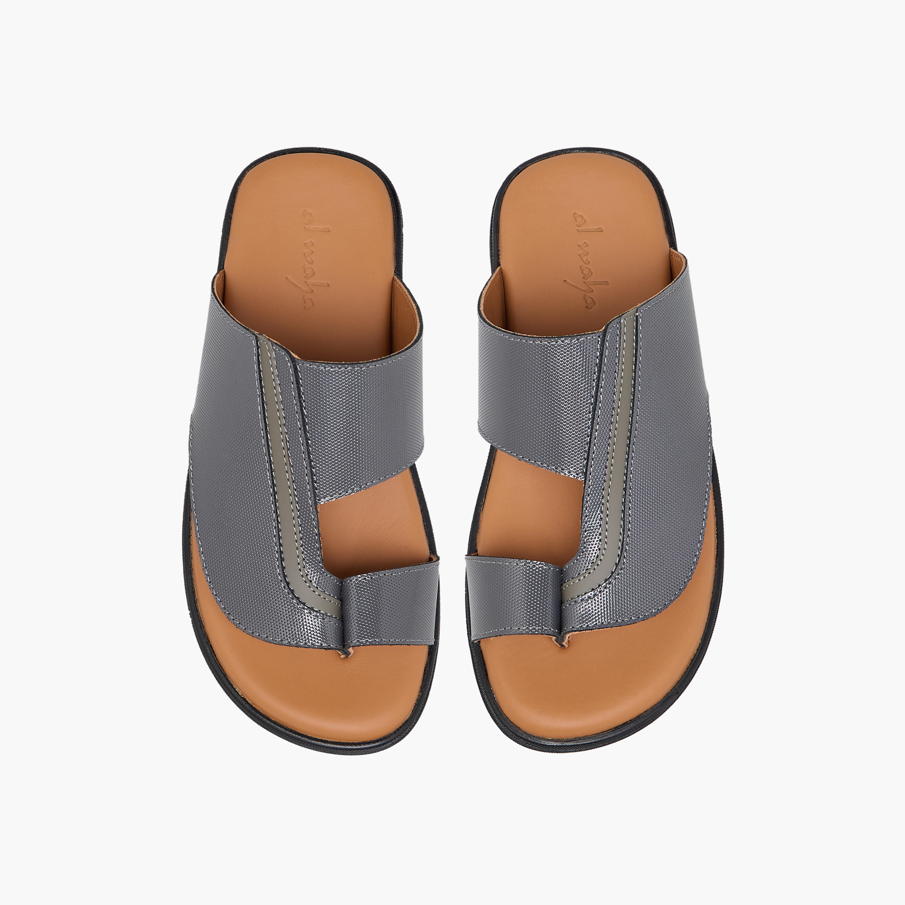 Al Waha Boys Slip-On Leather Arabic Sandals-boys-shoes-sandals-image-1