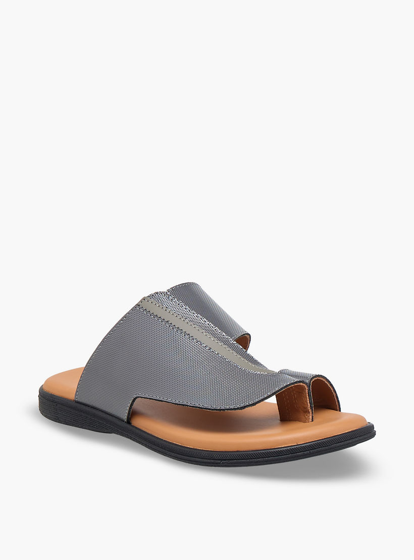 Al Waha Boys Slip-On Leather Arabic Sandals-boys-shoes-sandals-image-2