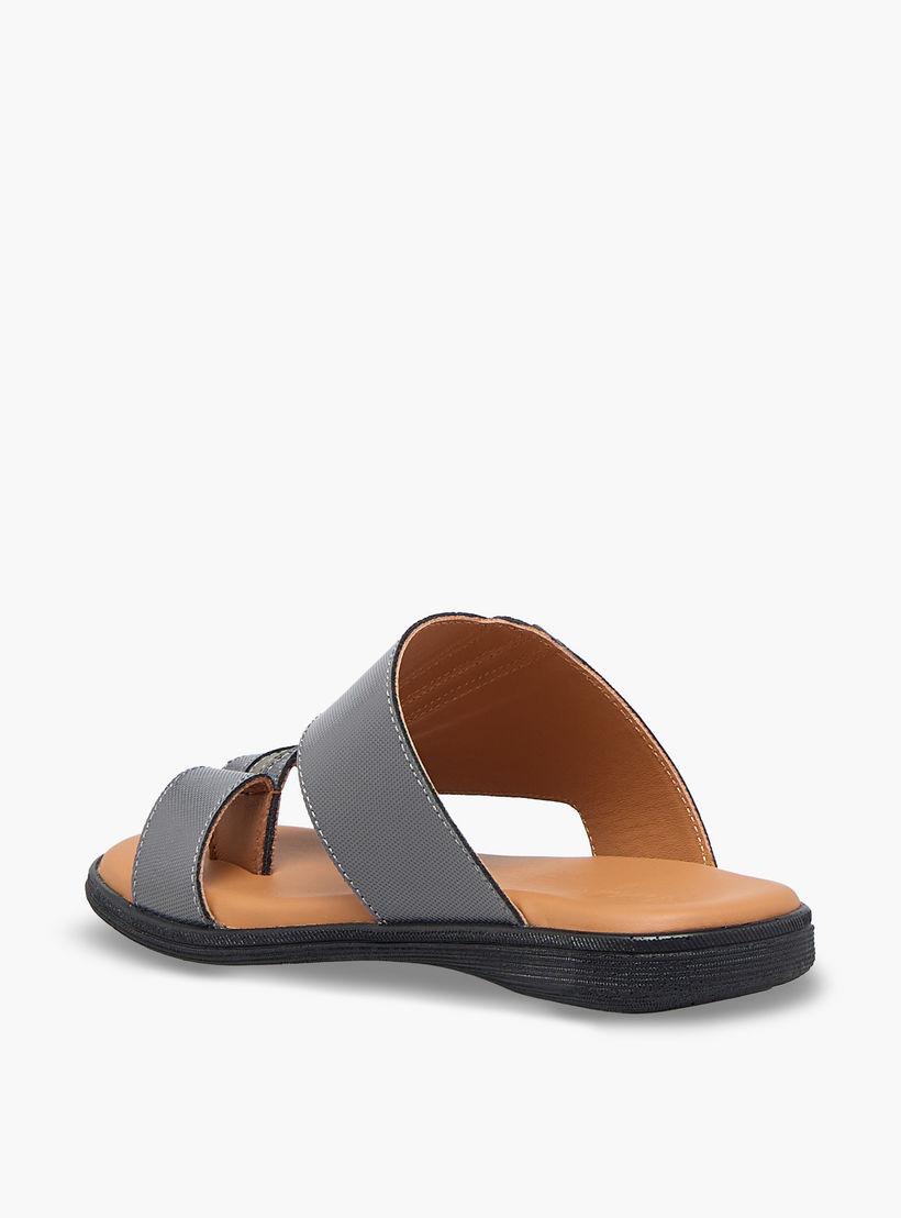 Al Waha Boys Slip-On Leather Arabic Sandals-boys-shoes-sandals-image-5