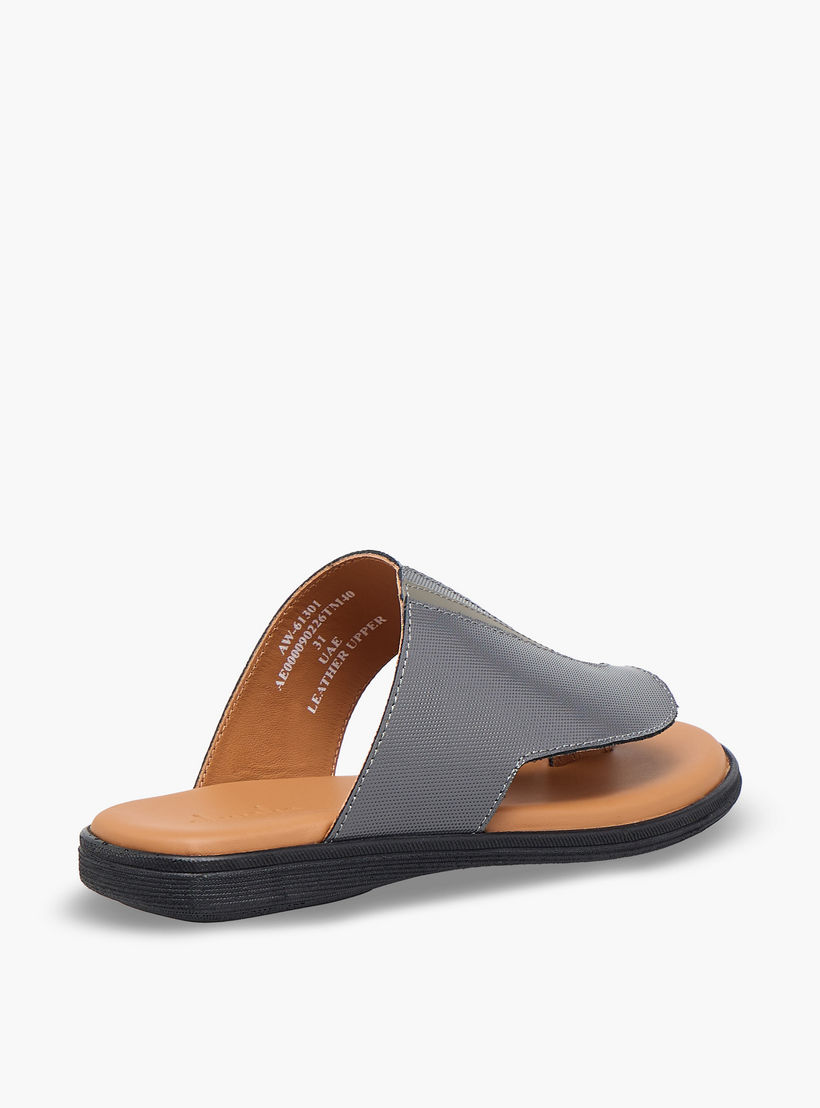 Al Waha Boys Slip-On Leather Arabic Sandals-boys-shoes-sandals-image-6