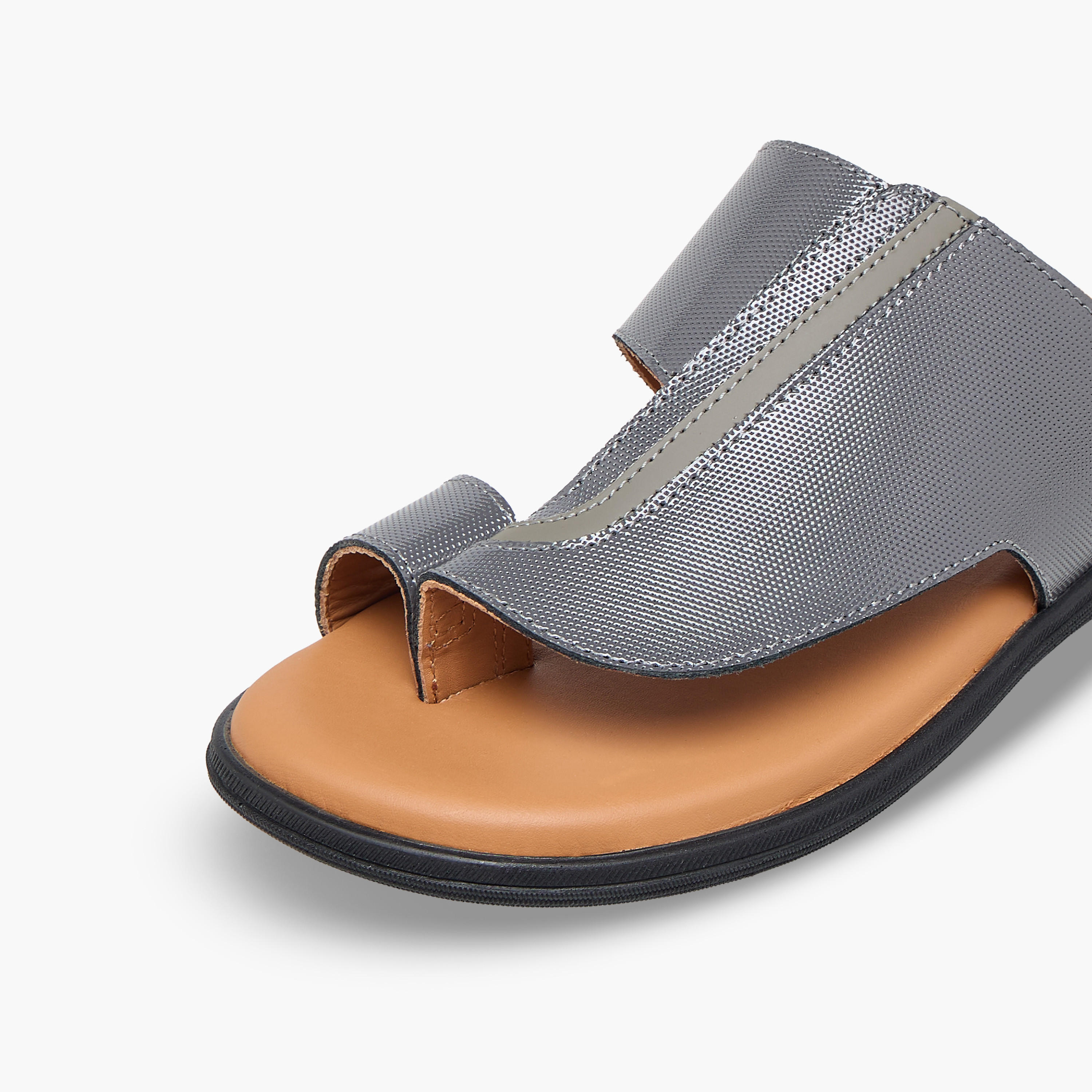Al Waha Boys Slip-On Leather Arabic Sandals-boys-shoes-sandals-image-7