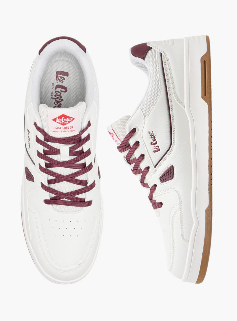 Lee Cooper Men's Panelled Lace-Up Sneakers-men-shoes-sneakers-image-1