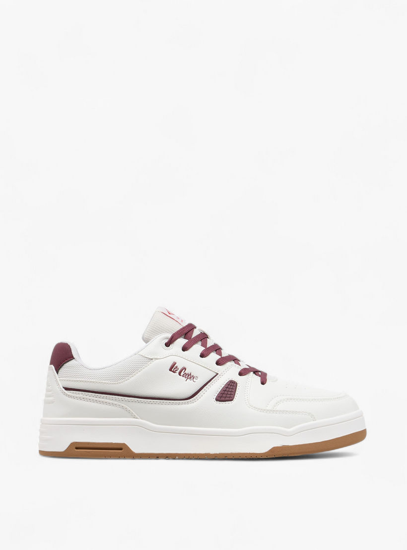 Lee Cooper Men's Panelled Lace-Up Sneakers-men-shoes-sneakers-image-4