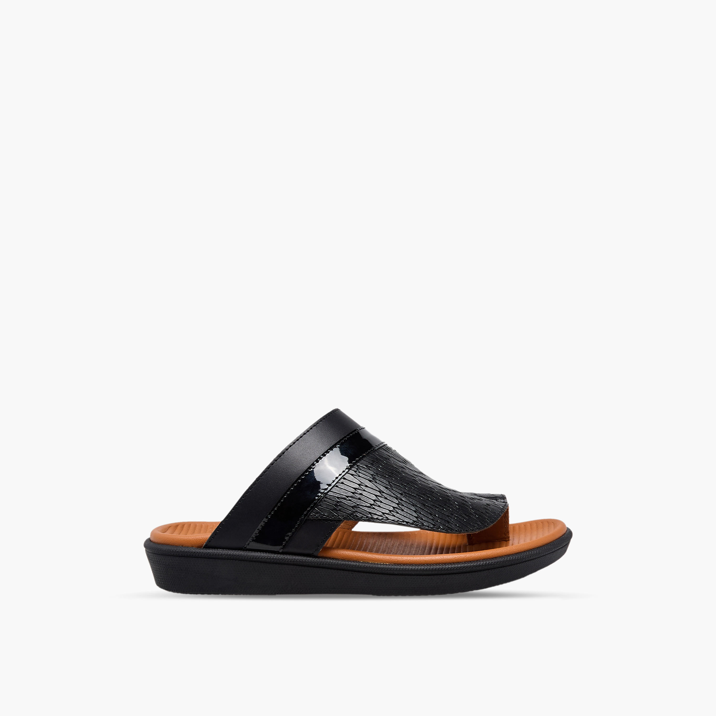 Al Waha Boys Slip-On Leather Arabic Sandals-boys-shoes-sandals-image-3