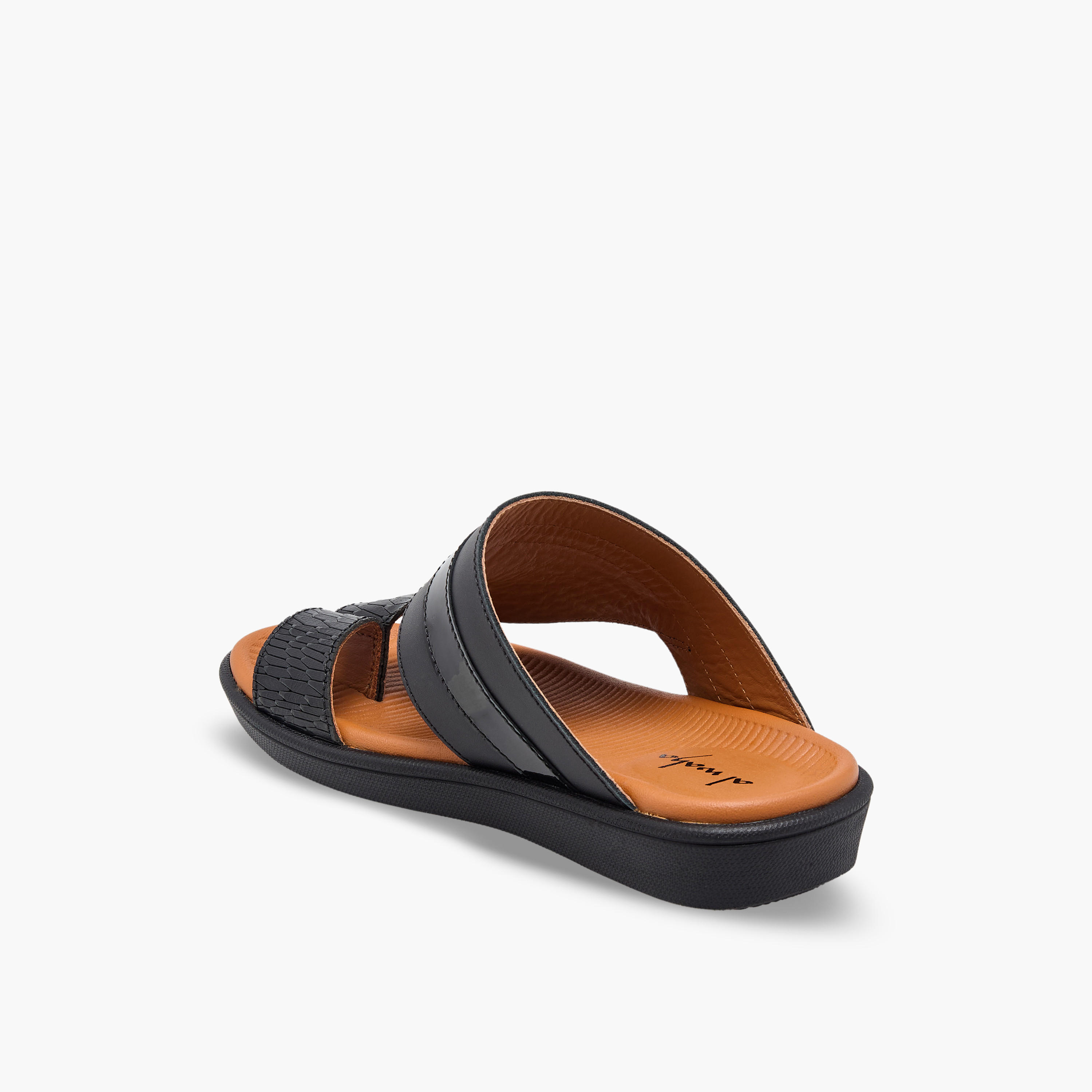 Al Waha Boys Slip-On Leather Arabic Sandals-boys-shoes-sandals-image-4