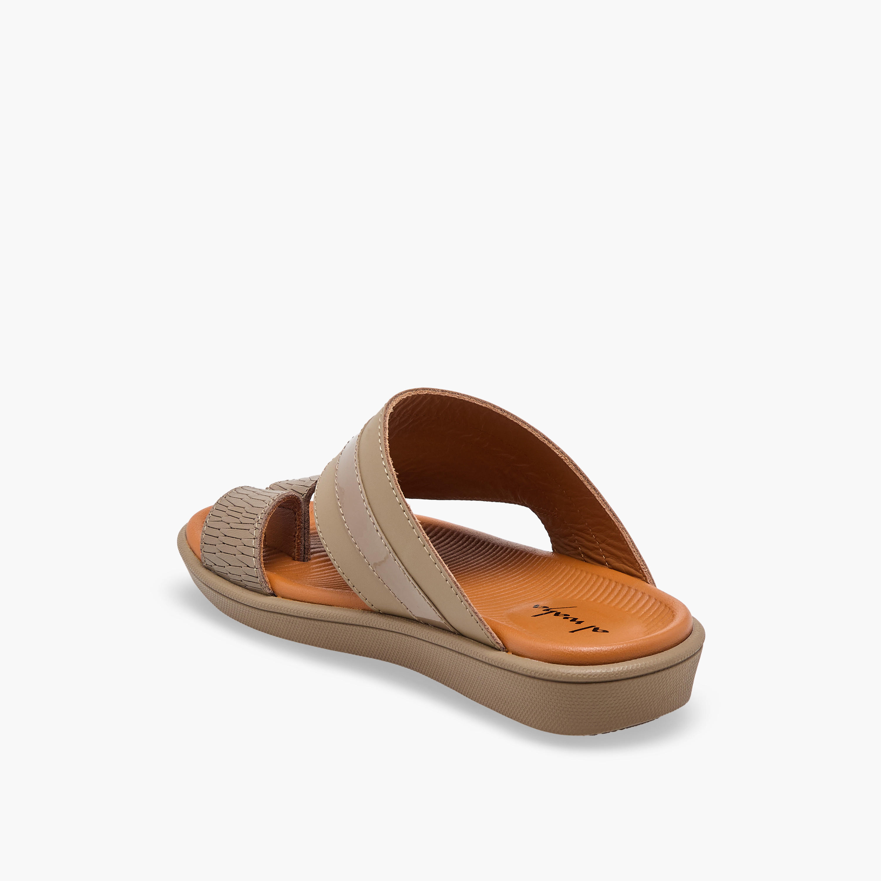 Al Waha Boys Slip-On Leather Arabic Sandals-boys-shoes-sandals-image-4