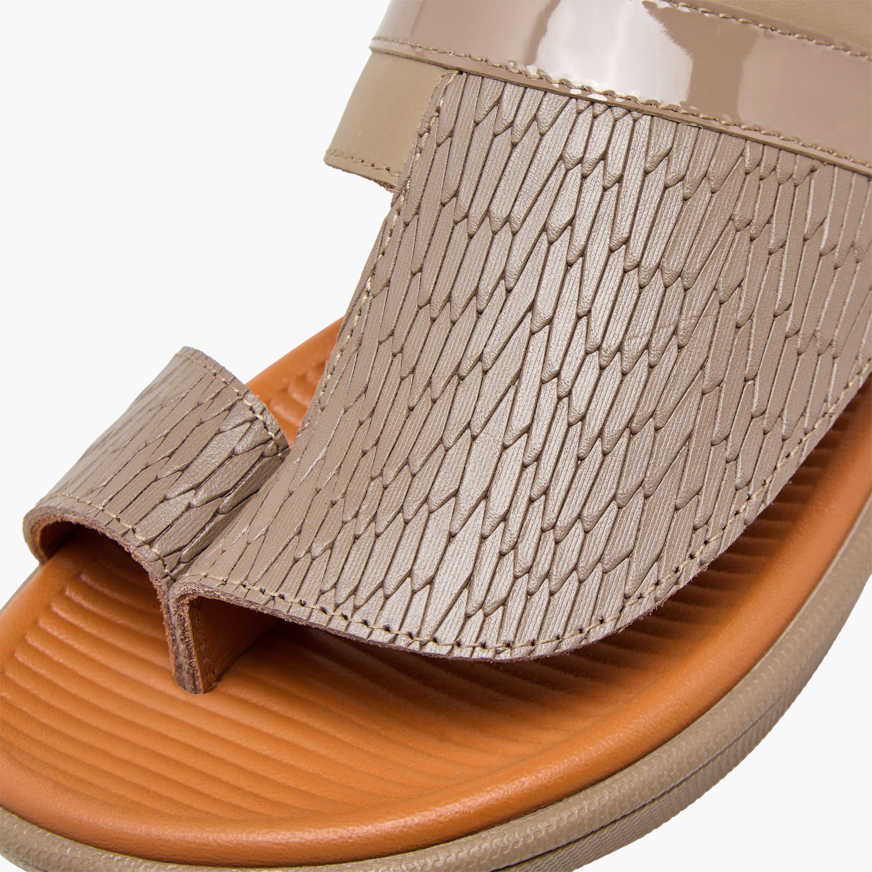 Al Waha Boys Slip-On Leather Arabic Sandals-boys-shoes-sandals-image-6
