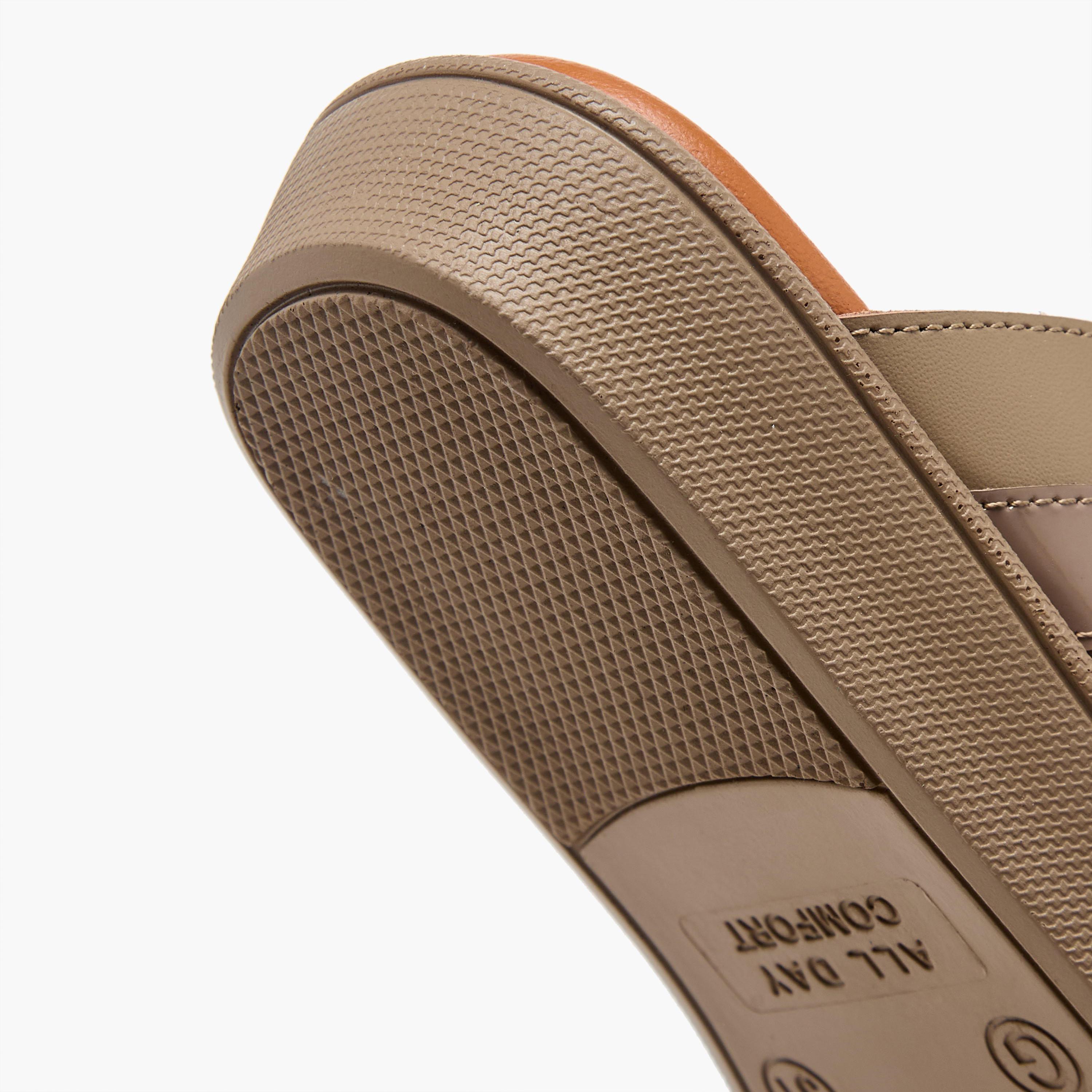Al Waha Boys Slip-On Leather Arabic Sandals-boys-shoes-sandals-image-8