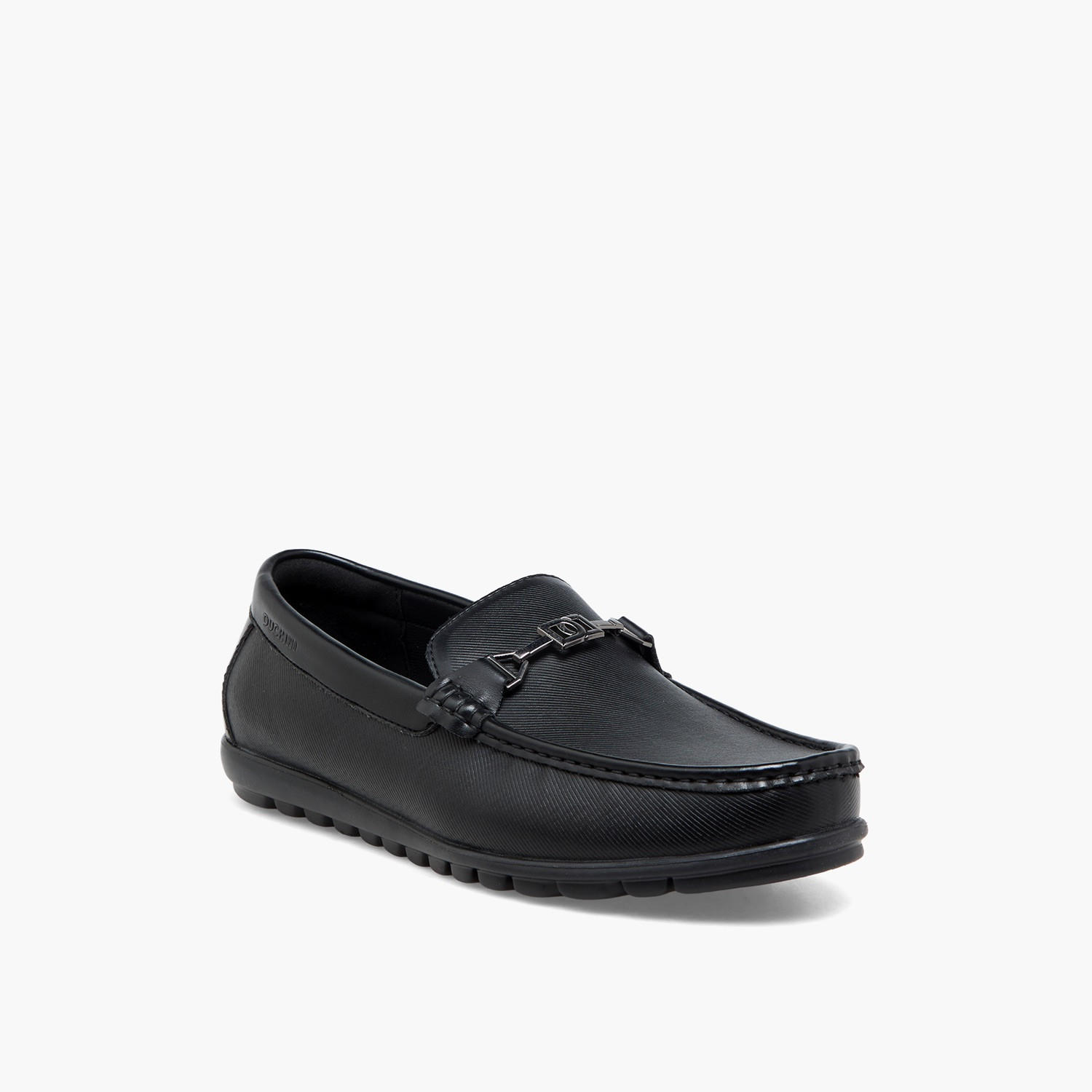 Duchini Men Metallic Accent Slip-On Loafers-men-shoes-formalshoes-image-2
