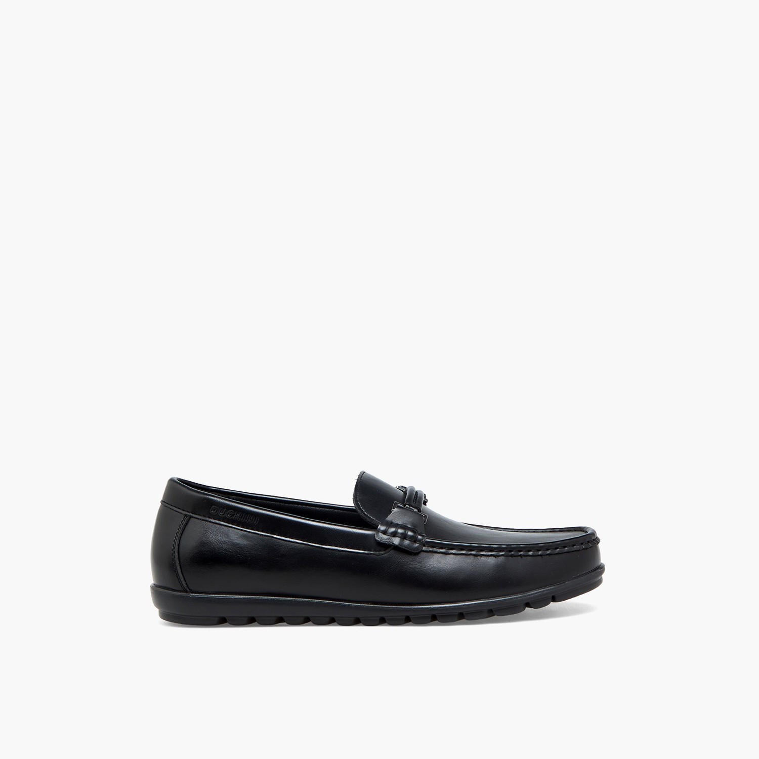Duchini Men Metallic Accent Loafer-men-shoes-formalshoes-image-3