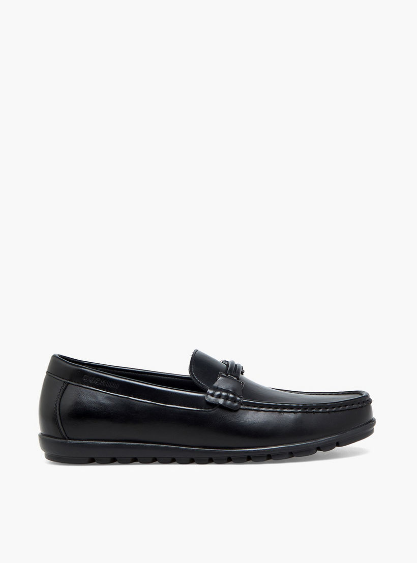 Duchini Men Metallic Accent Loafer-men-shoes-formalshoes-image-3