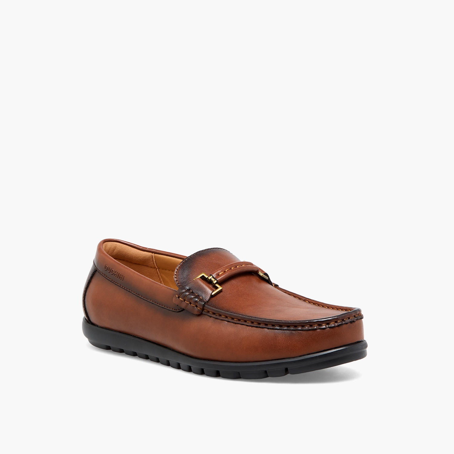 Duchini Men Metallic Accent Loafer-men-shoes-formalshoes-image-2