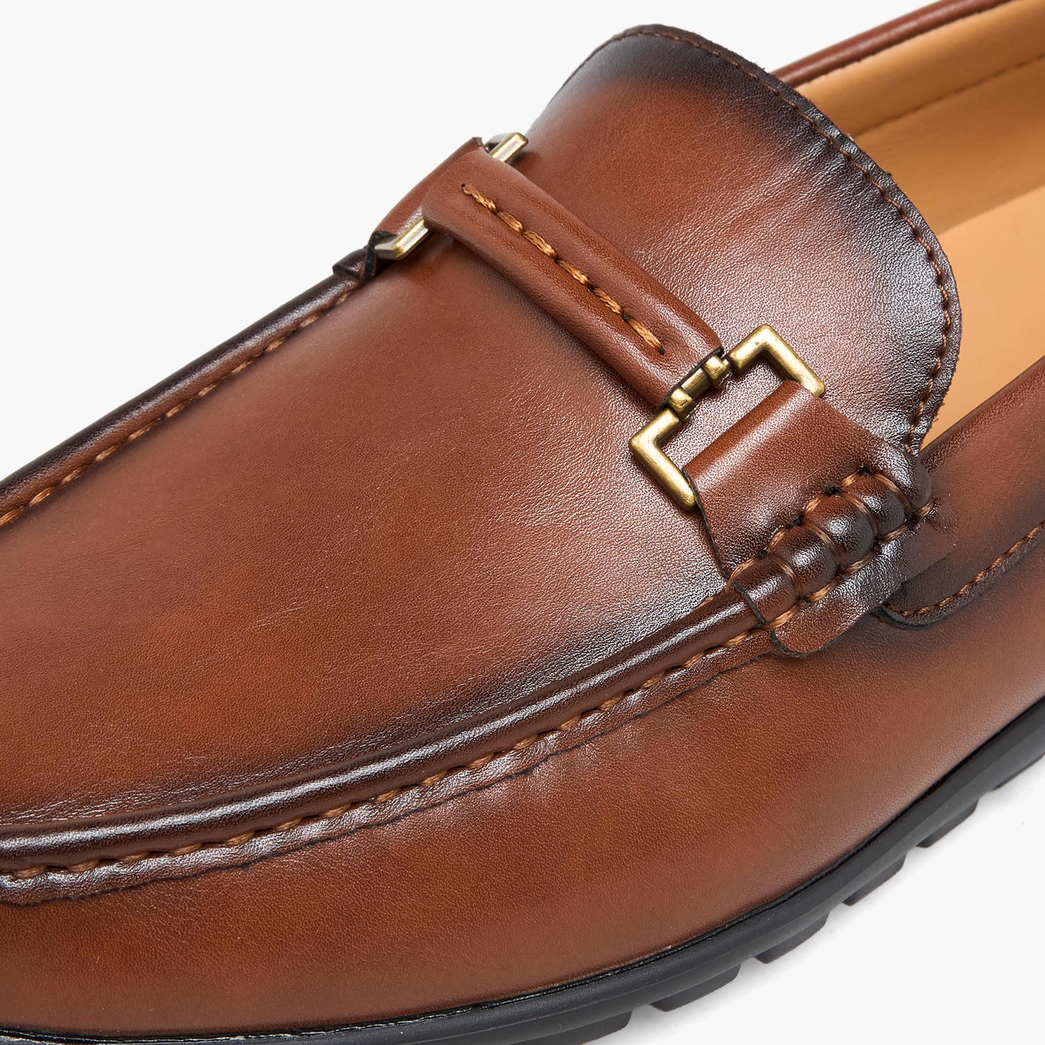 Duchini Men Metallic Accent Loafer-men-shoes-formalshoes-image-4